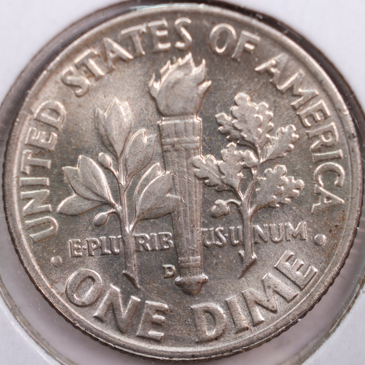 1954-D Roosevelt Silver Dime, Mint State Uncirculated Coin, Store #DE0289