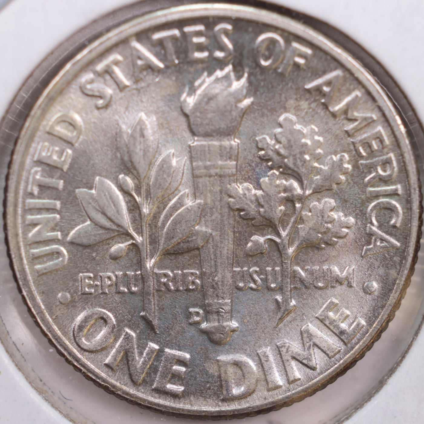 1955-D Roosevelt Silver Dime, Mint State Uncirculated Coin, Store #DE0292