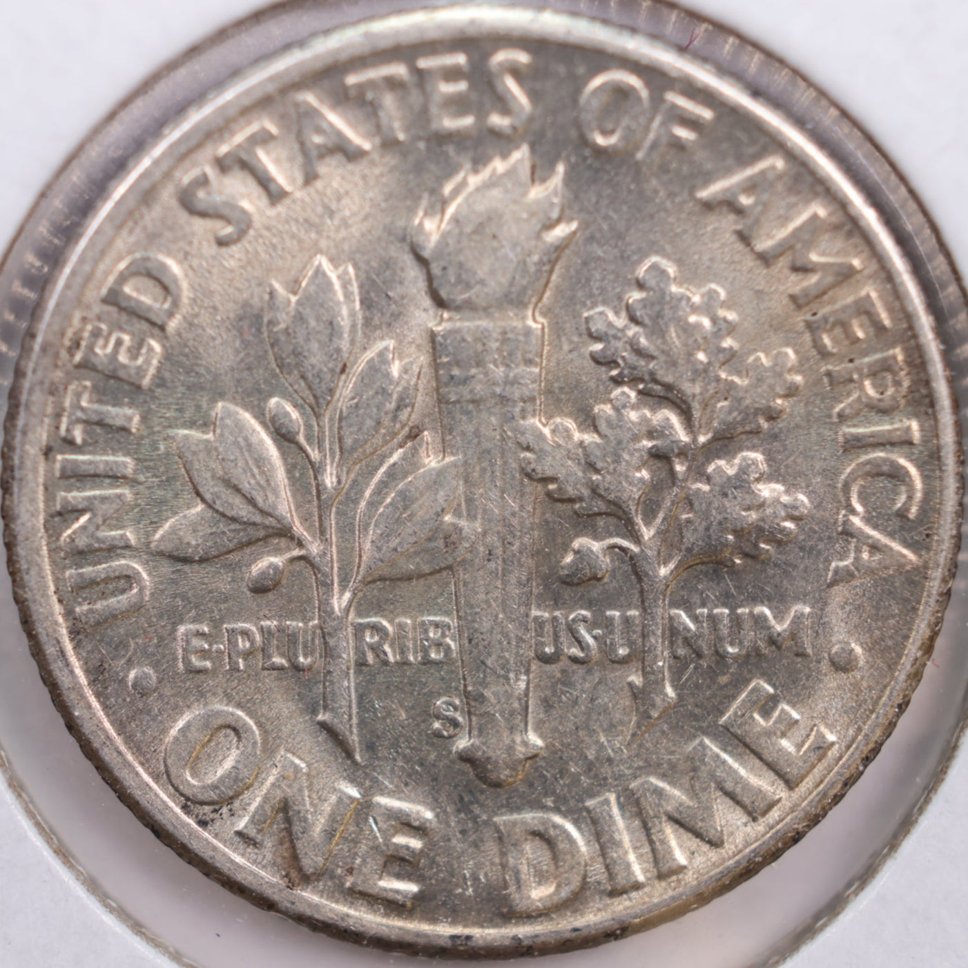 1955-S Roosevelt Silver Dime, Mint State Uncirculated Coin, Store #DE0293