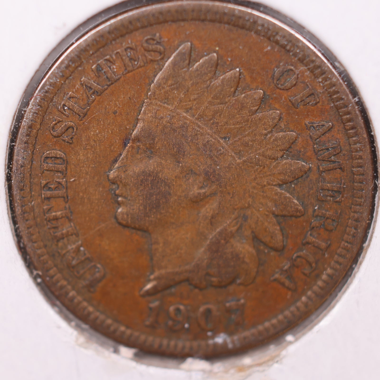 1907 Indian Head Cent, Fine Circulated Coin, Store #CT1128