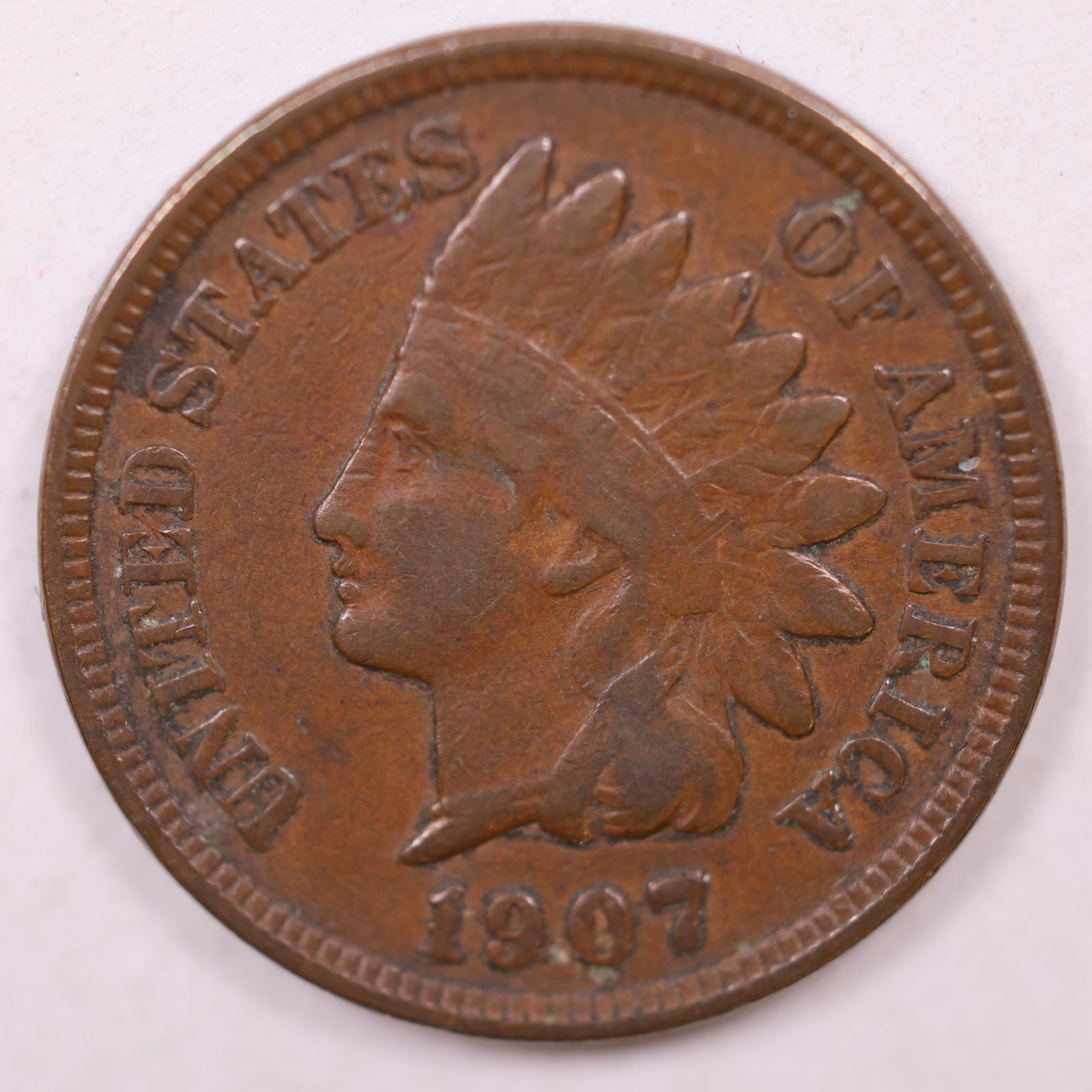 1907 Indian Head Cent, Fine Coin, Store #CT1130