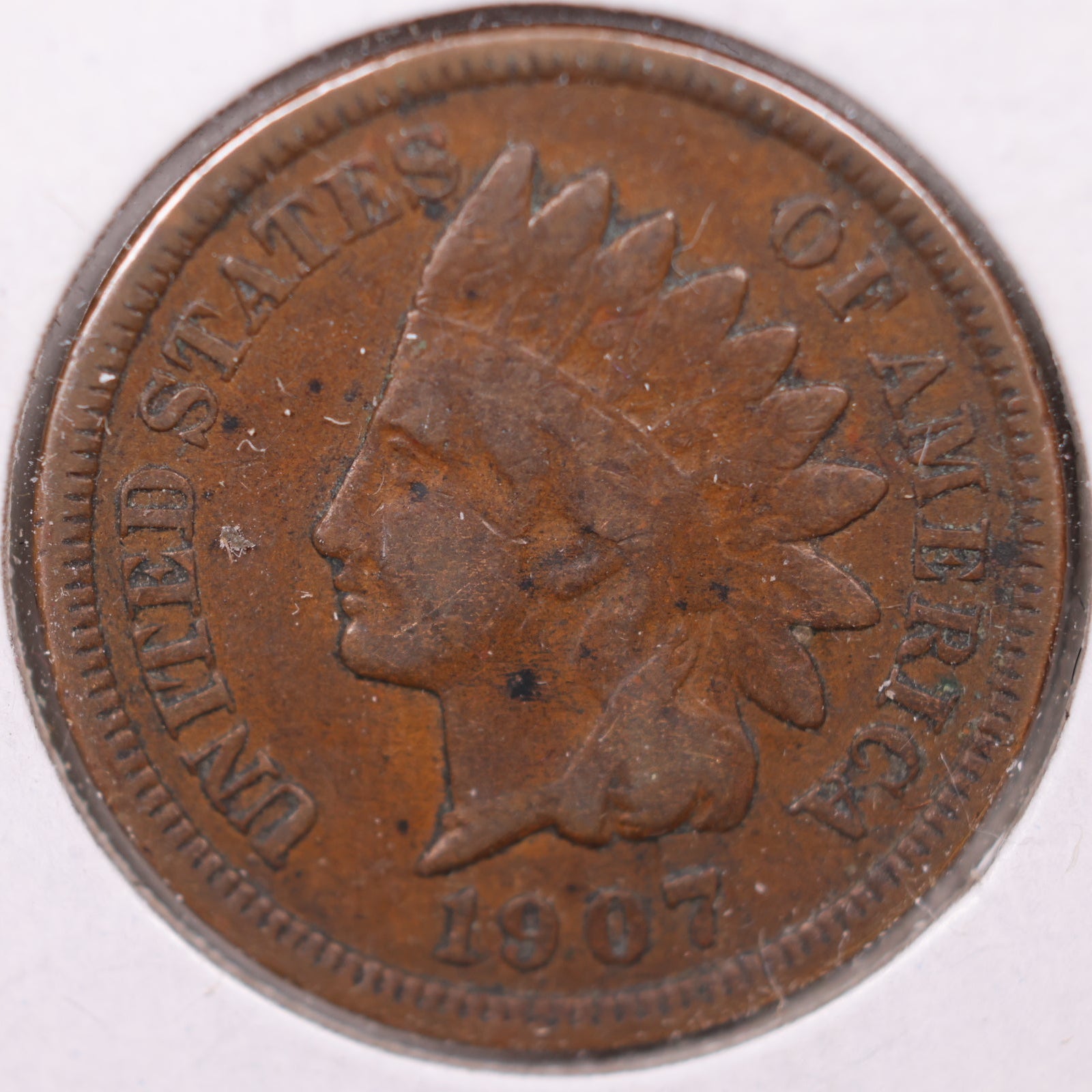 1907 Indian Head Cent, Very Good Coin, Store #CT1131