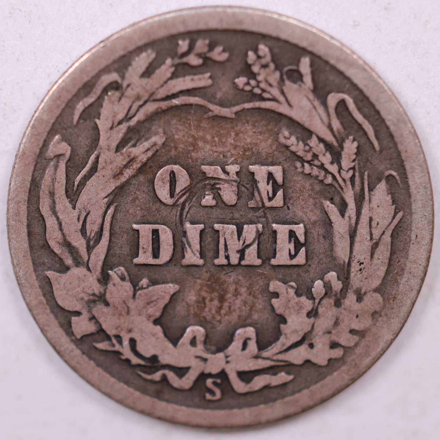 1913-S Barber Dime, Very Good Circulated Coin, Store #DE0815
