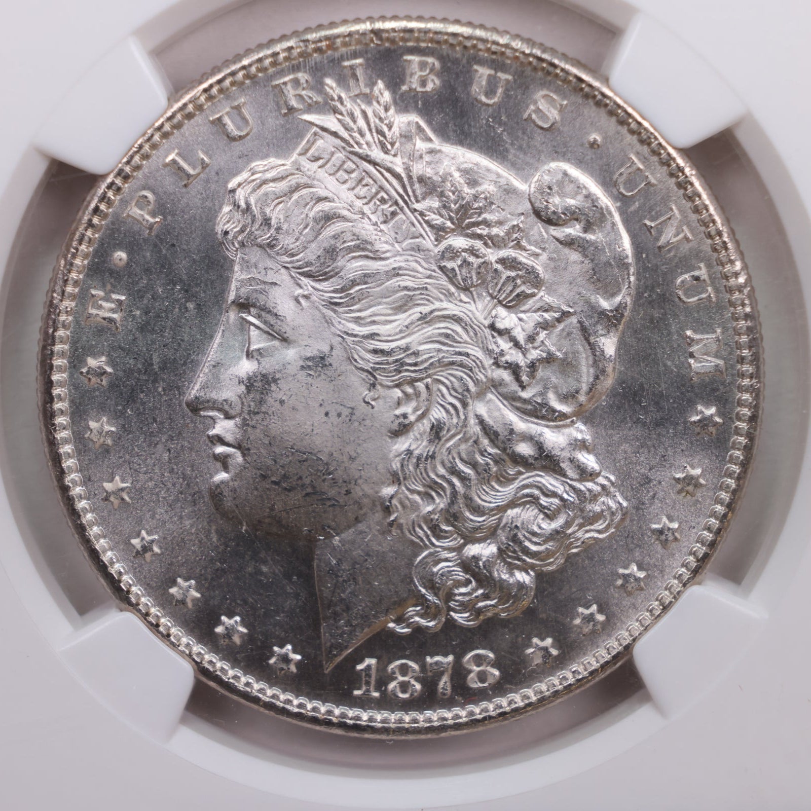 1878-S Morgan Silver Dollar., NGC Certified, MS-64., Store#GDR086
