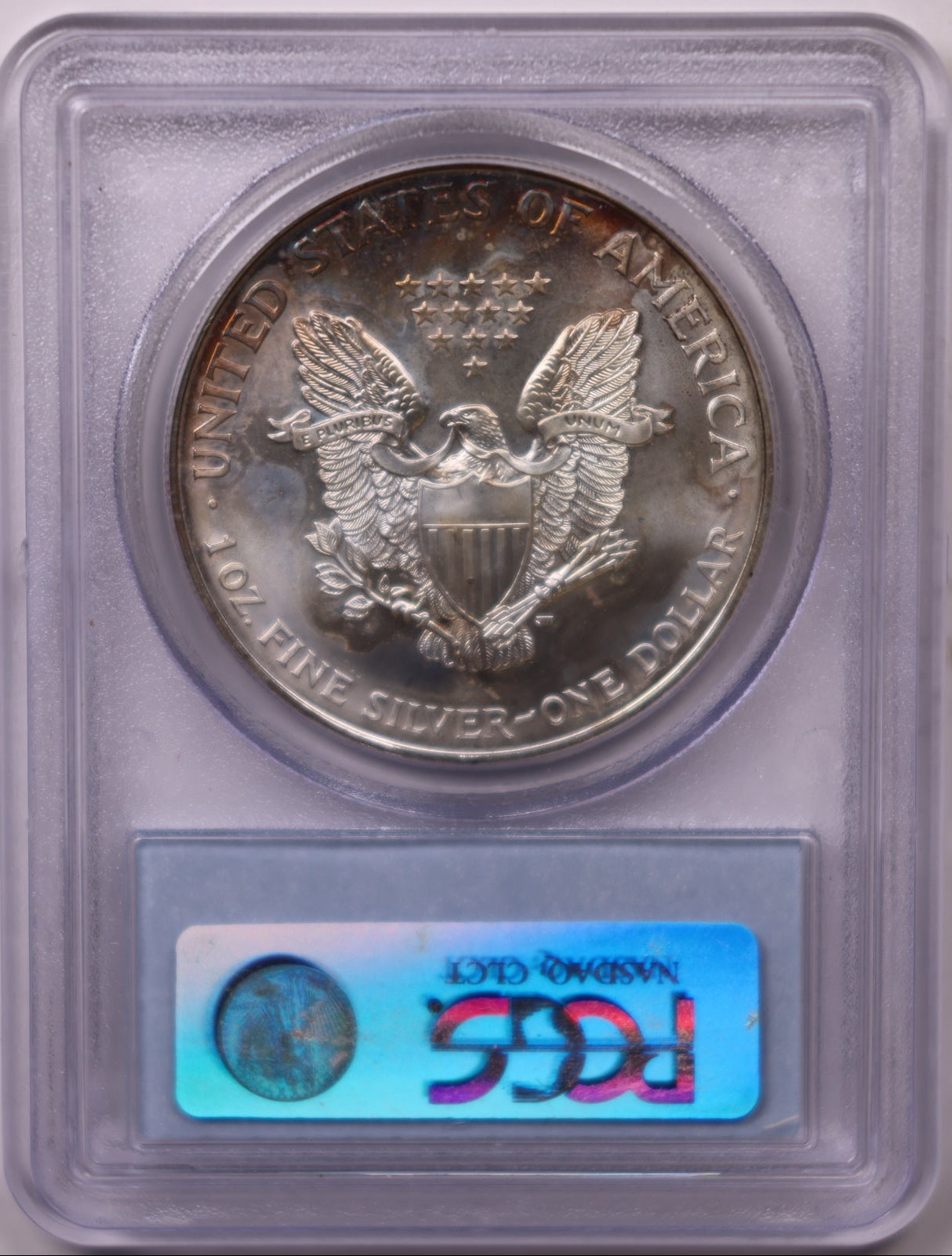 1995 American Silver Eagle Toner, PCGS MS-66, Store#AE0305