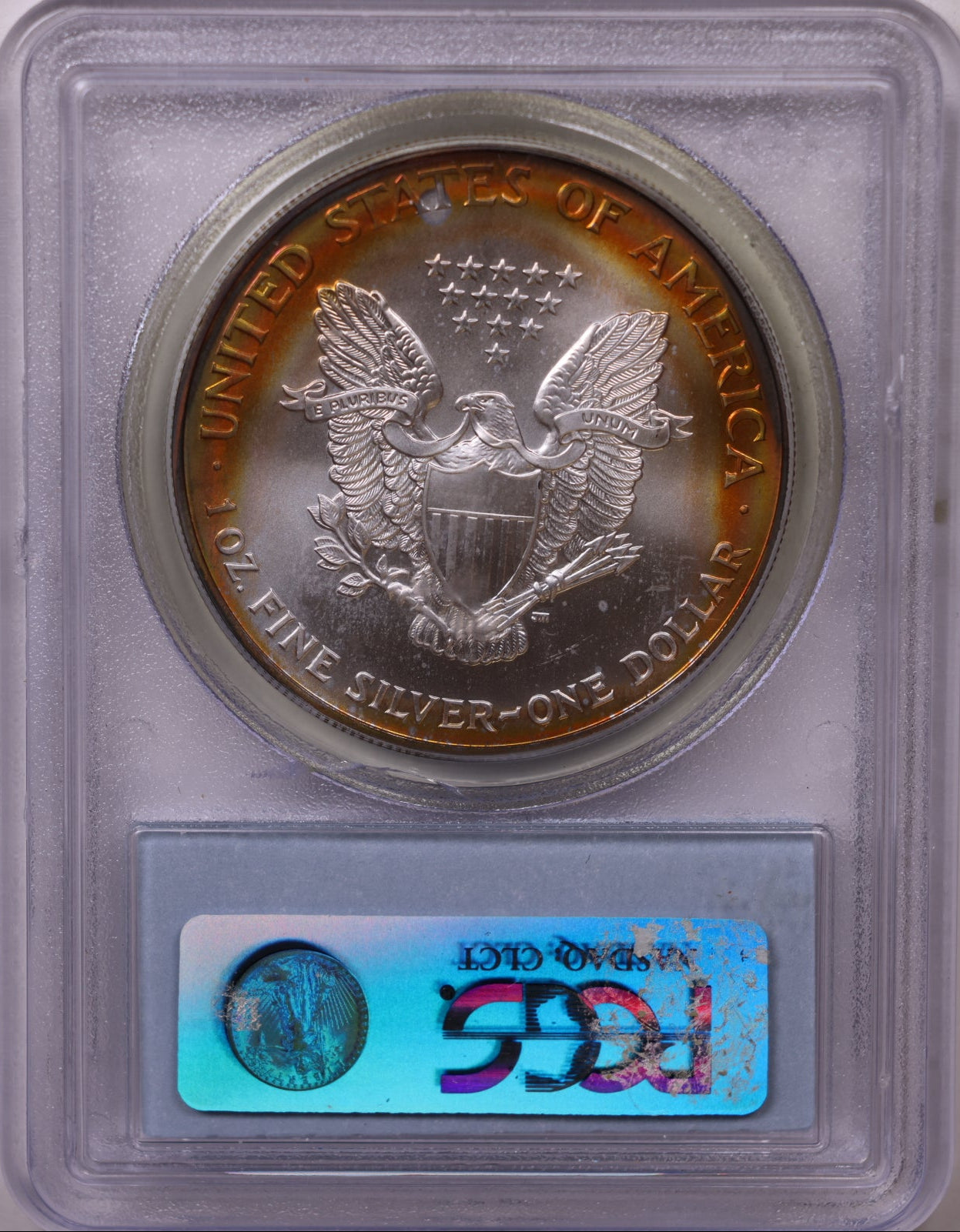 1998 American Silver Eagle Toner, PCGS MS-68, Store#AE0308