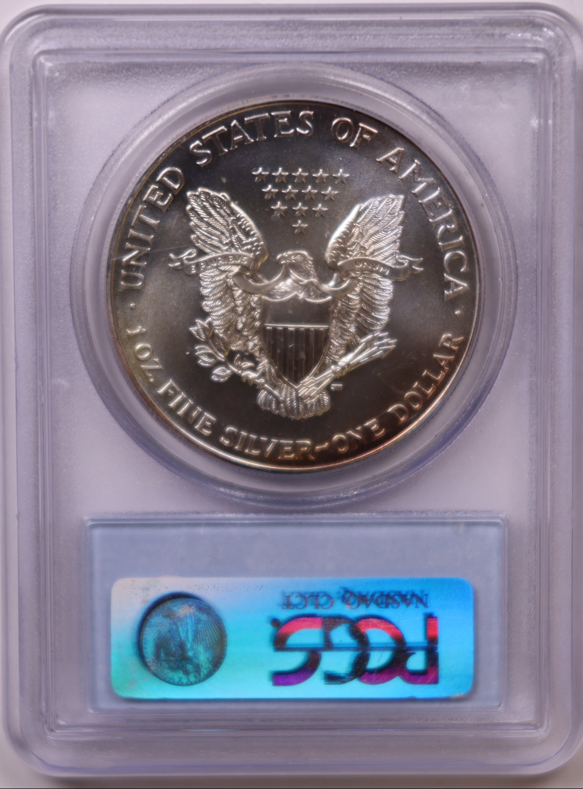 1998 American Silver Eagle Toner, PCGS MS-66, Store#AE0310
