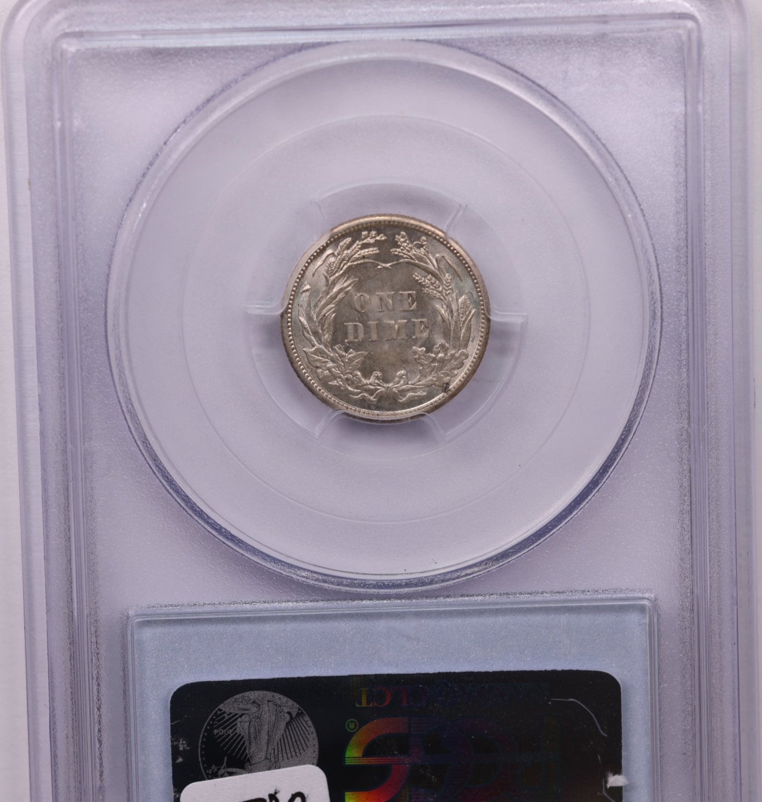 1911 10 Cent., Barber Silver Dime., PCGS Certified AU-58., Store #1719