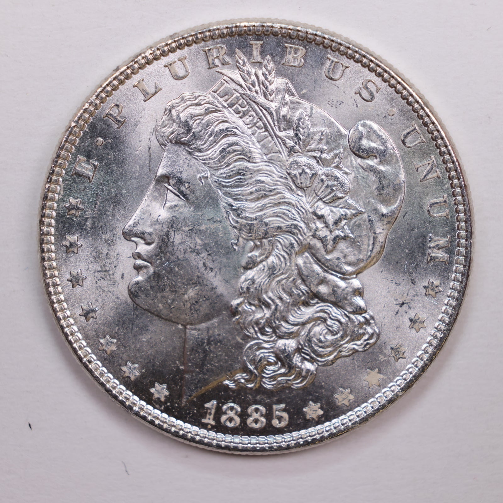 1885 Morgan Dollar, Mint State Uncirculated Coin, Store #DR0631