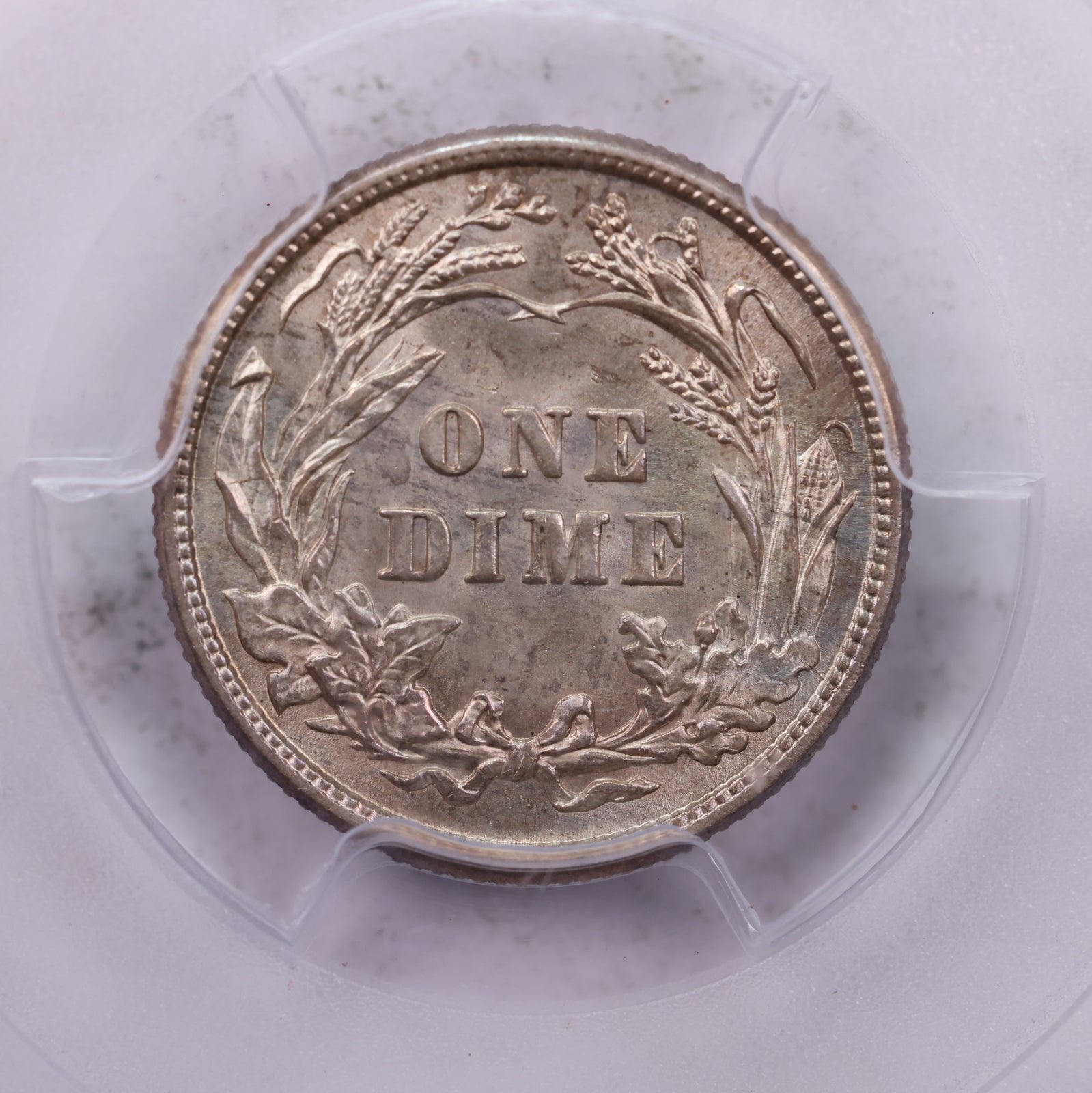 1911 10 Cent., Barber Silver Dime., PCGS Certified MS-63., Store #1720
