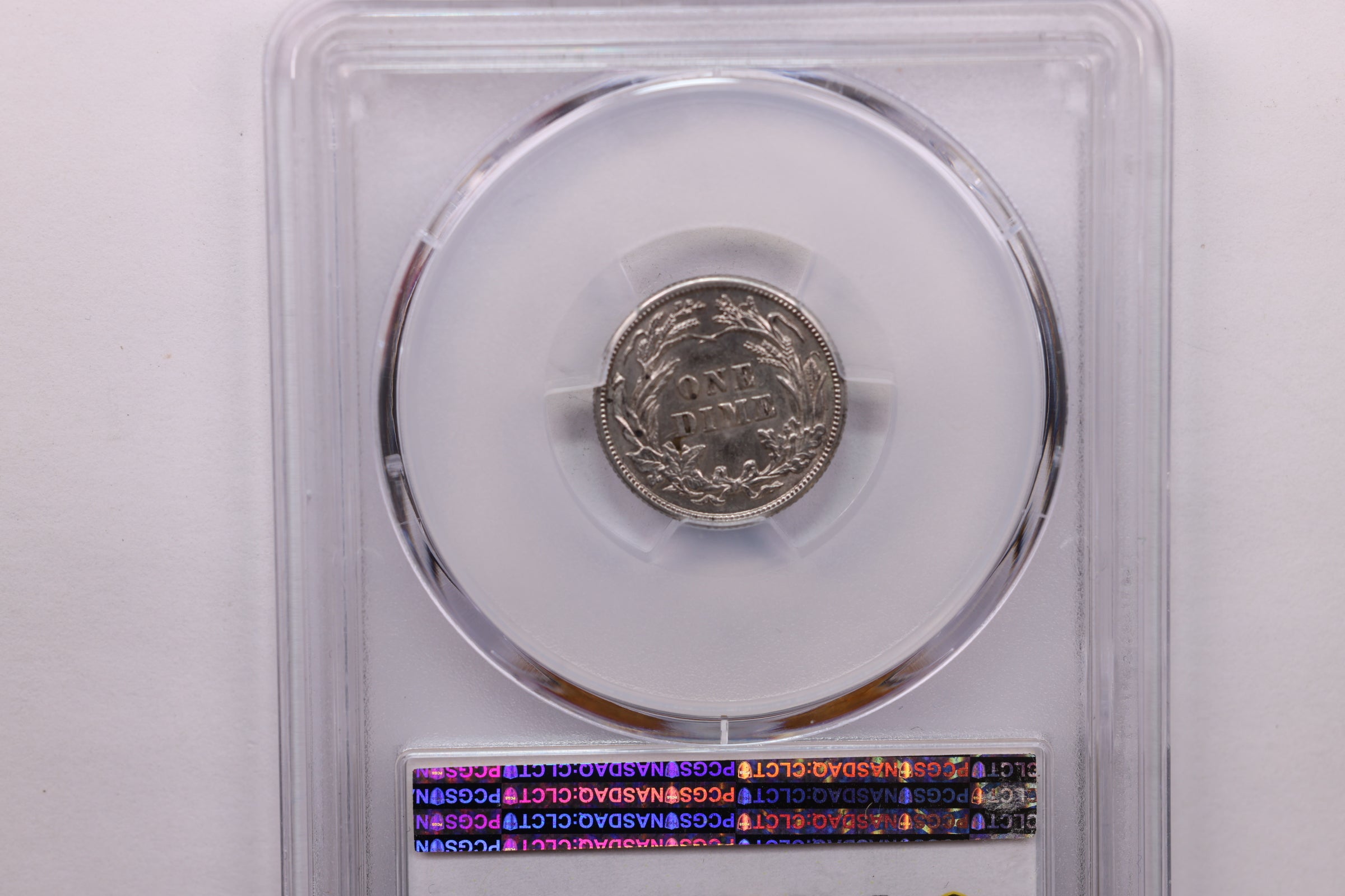1914 10 Cent., Barber Silver Dime., PCGS Certified AU-55., Store #1721
