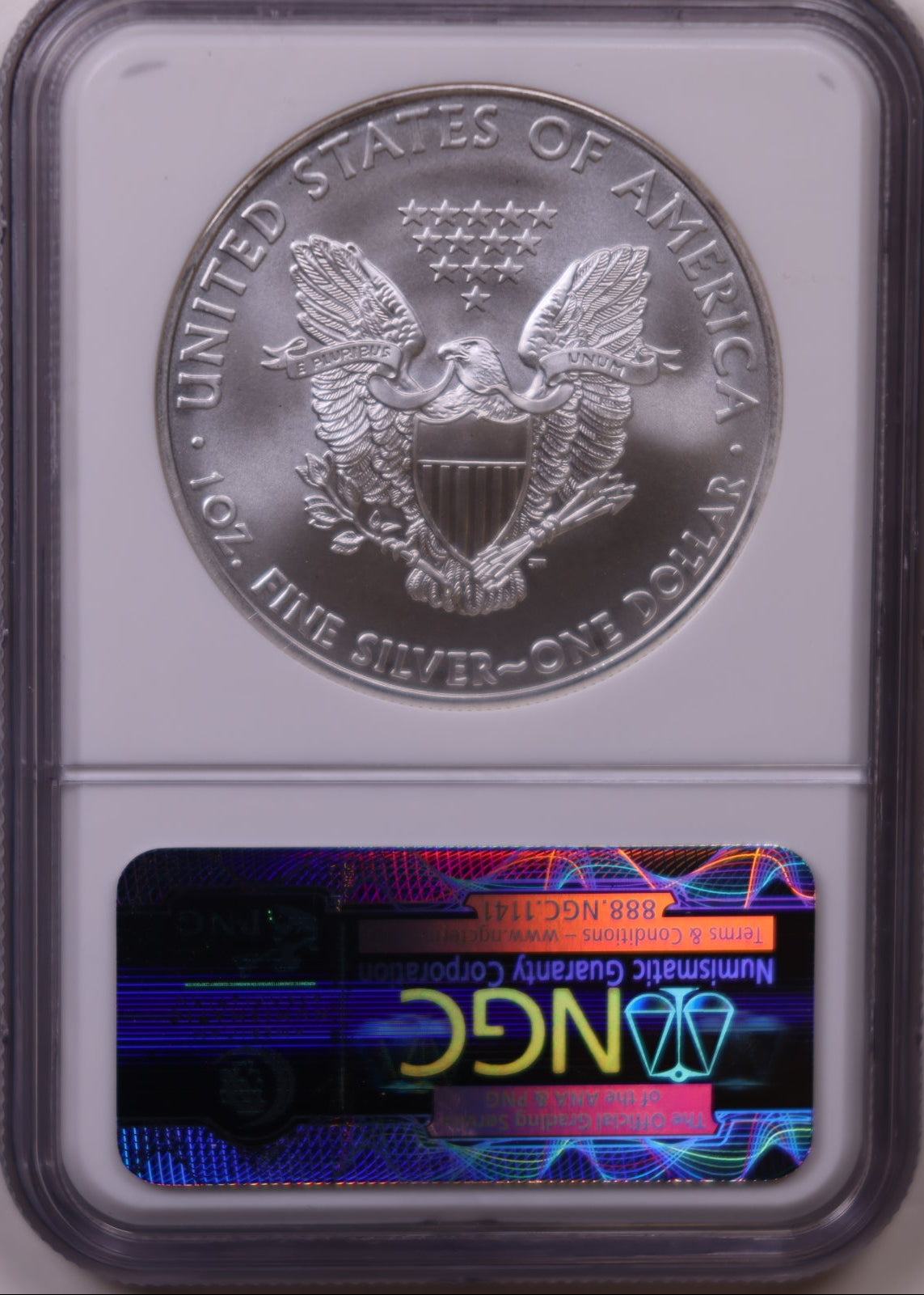 2010 American Silver Eagle, Early Release, NGC MS-70, Store#AE0322