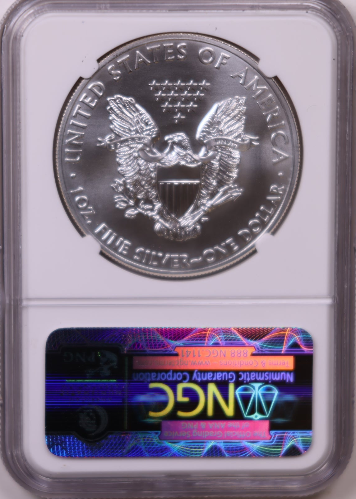 2011 (S) American Silver Eagle, Early Release, NGC MS-70, Store#AE0323