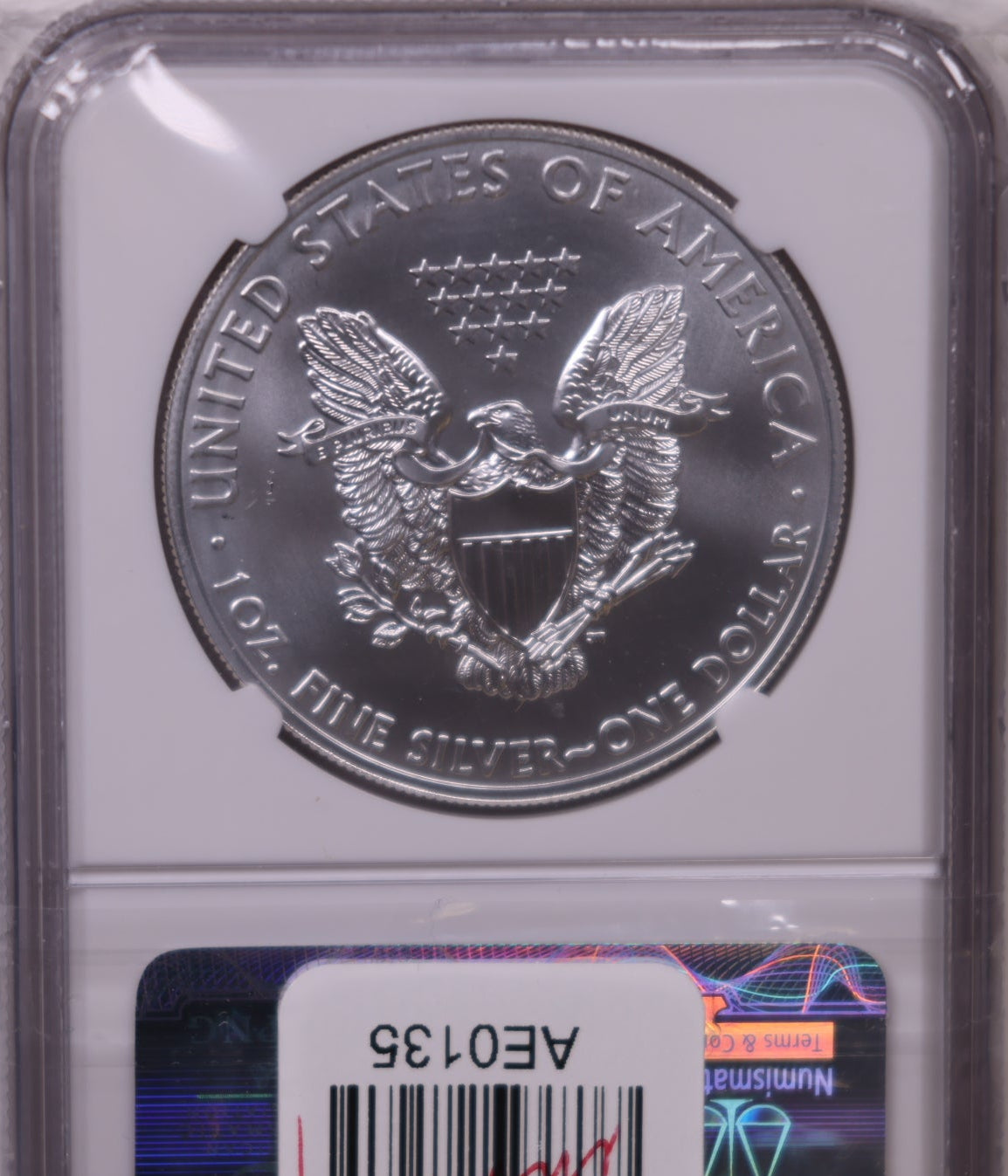 2011 (S) American Silver Eagle, Early Release, NGC MS-69, Store#AE0324