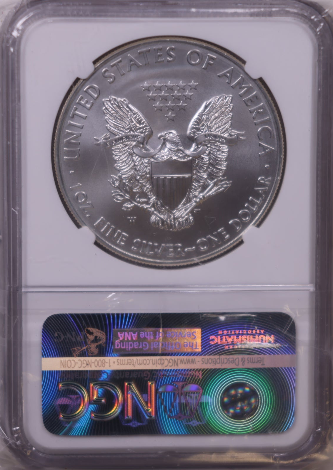 2012-W Burnished American Silver Eagle, NGC MS-70, Store#AE0326