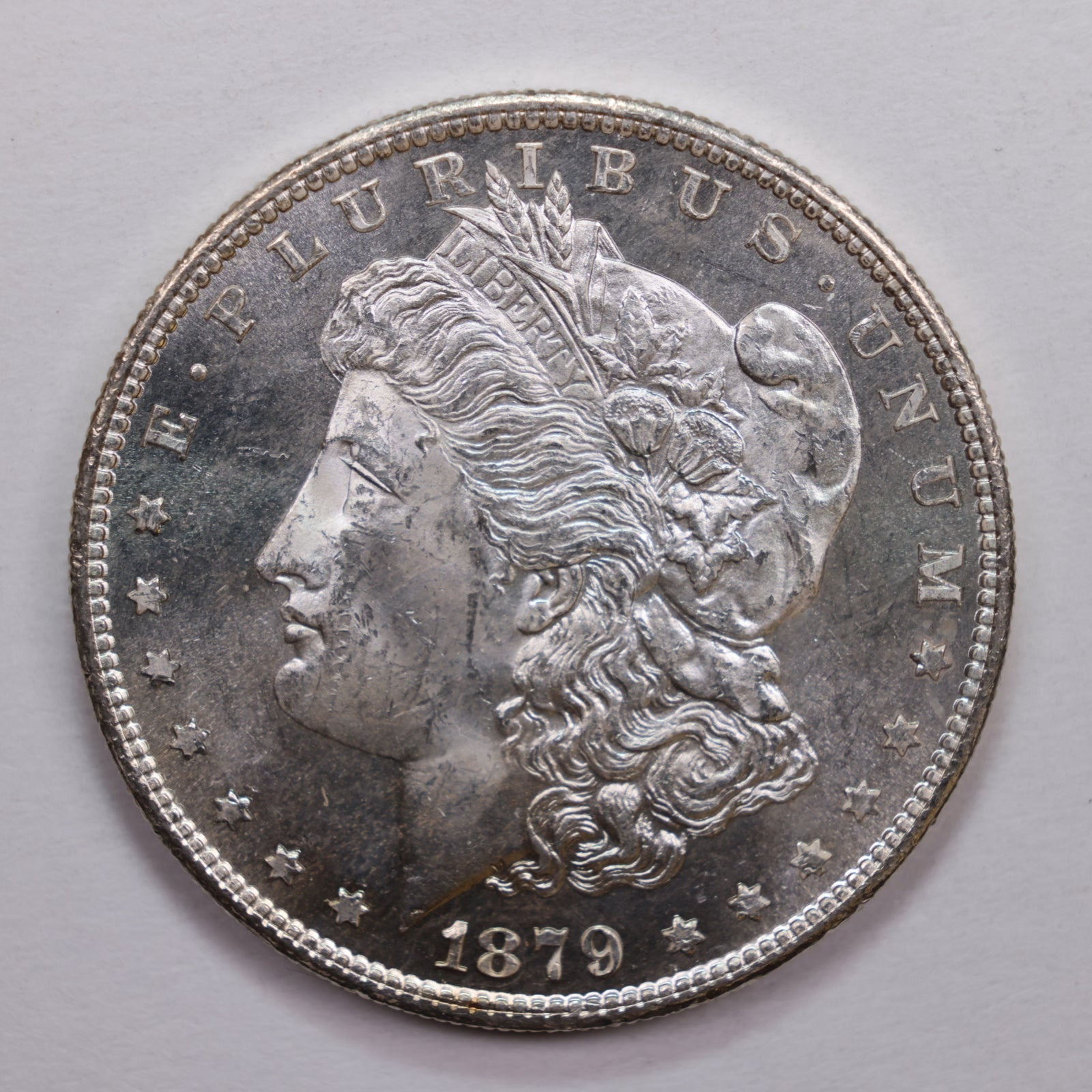 1879-S Morgan Dollar, Mint State Proof Like Uncirculated Coin, Store #DR0663