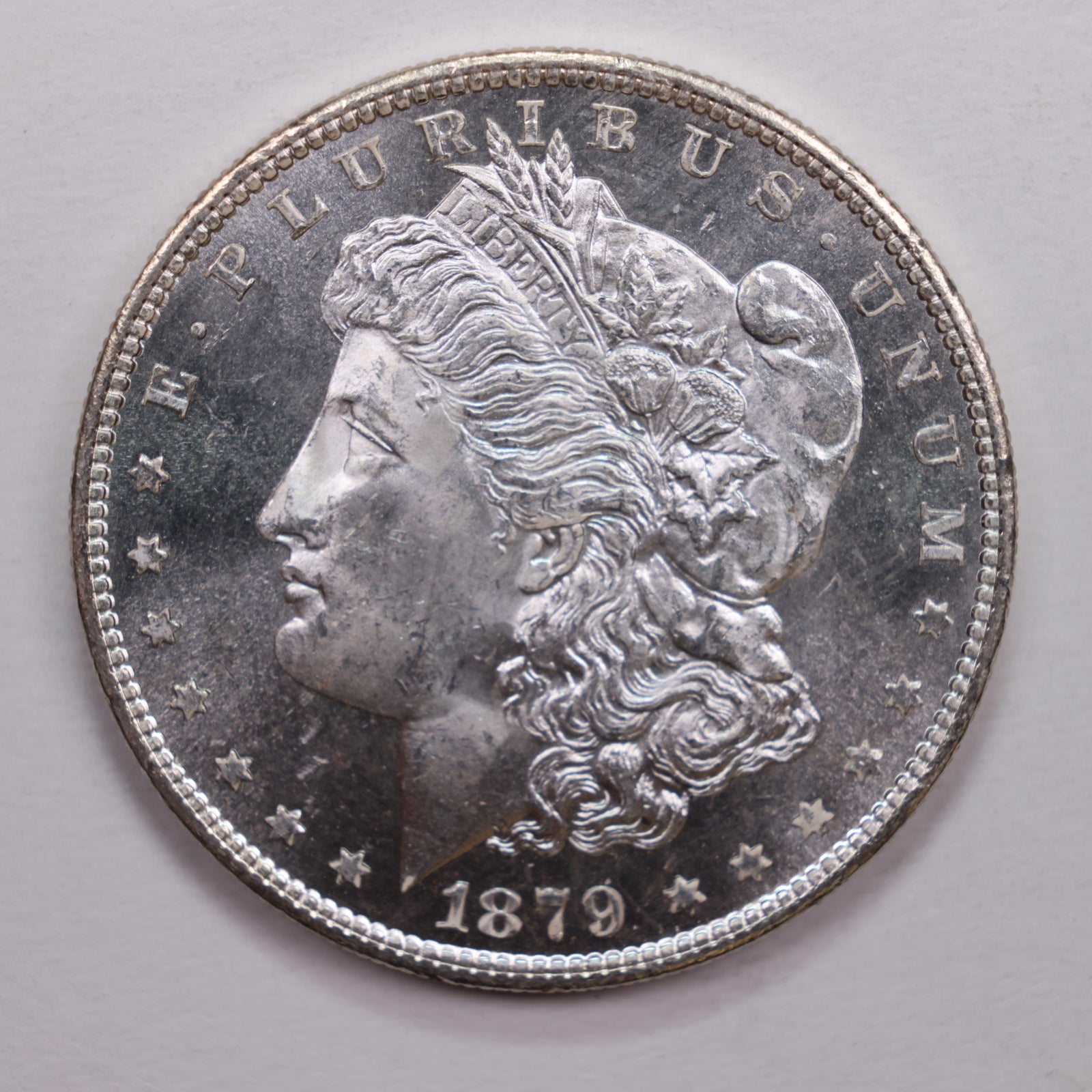 1879-S Morgan Silver Dollar., Mint State, Proof Like., Store Sale #DR0667