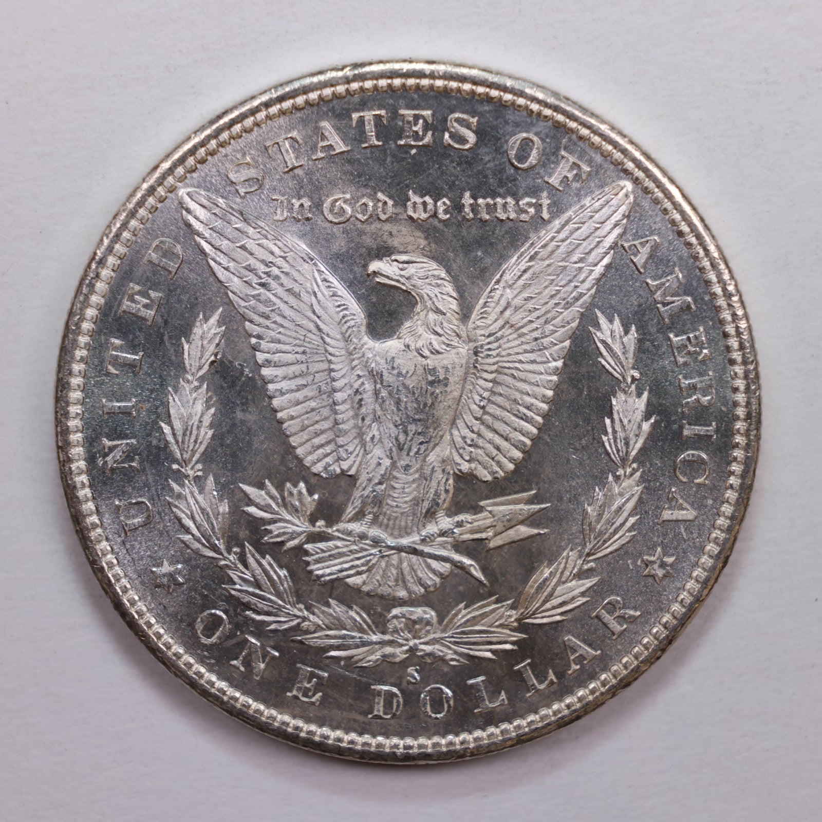 1879-S Morgan Silver Dollar., Mint State, Proof Like., Store Sale #DR0667