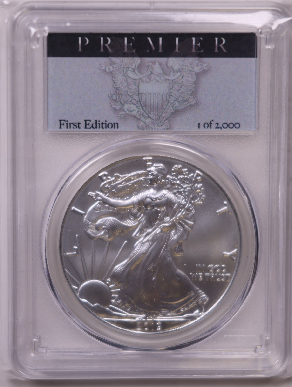 2019 American Silver Eagle, First Edition, PCGS MS-70, Store#AE0340