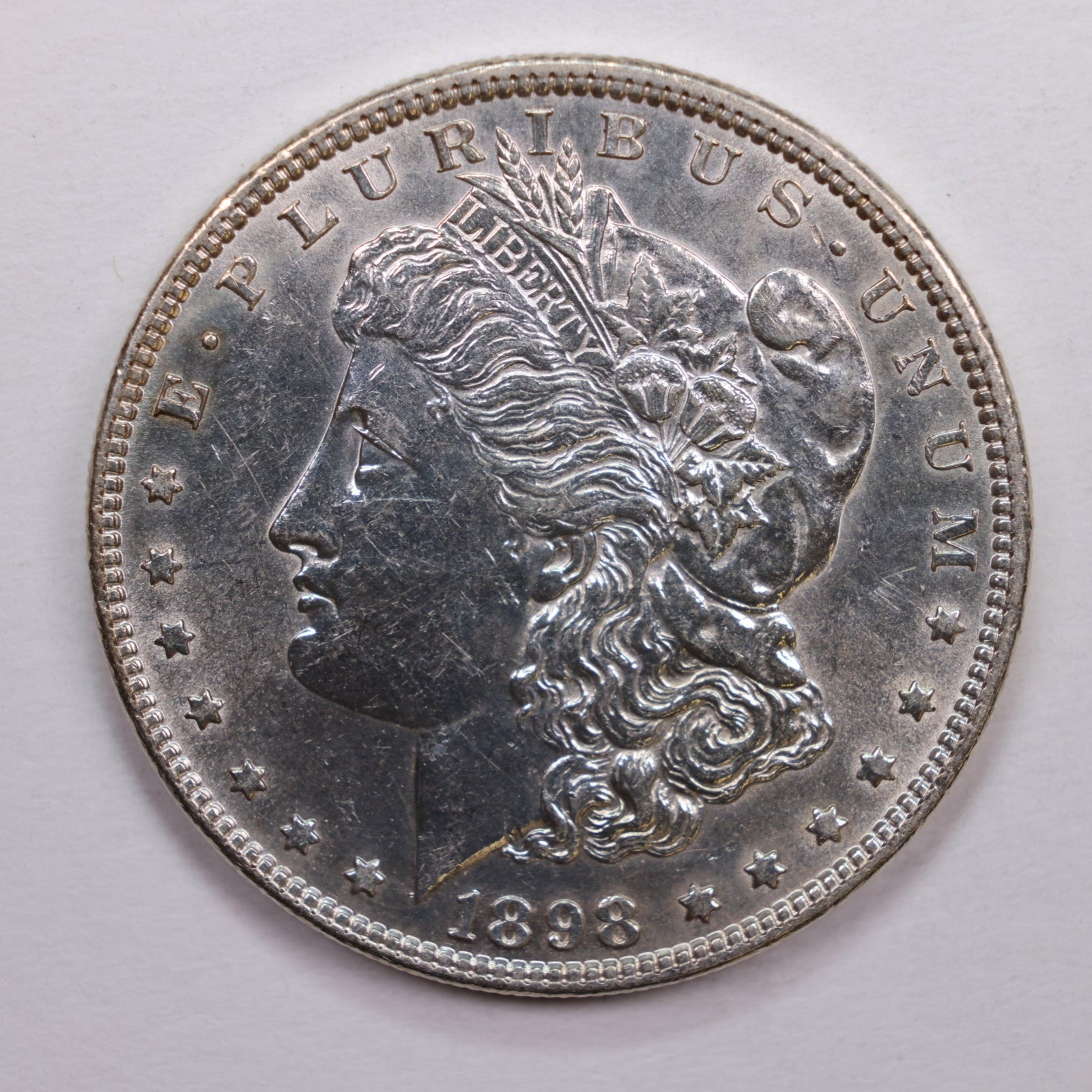 1898 Morgan Silver Dollar., Mint State Condition., Store Sale #DR0673