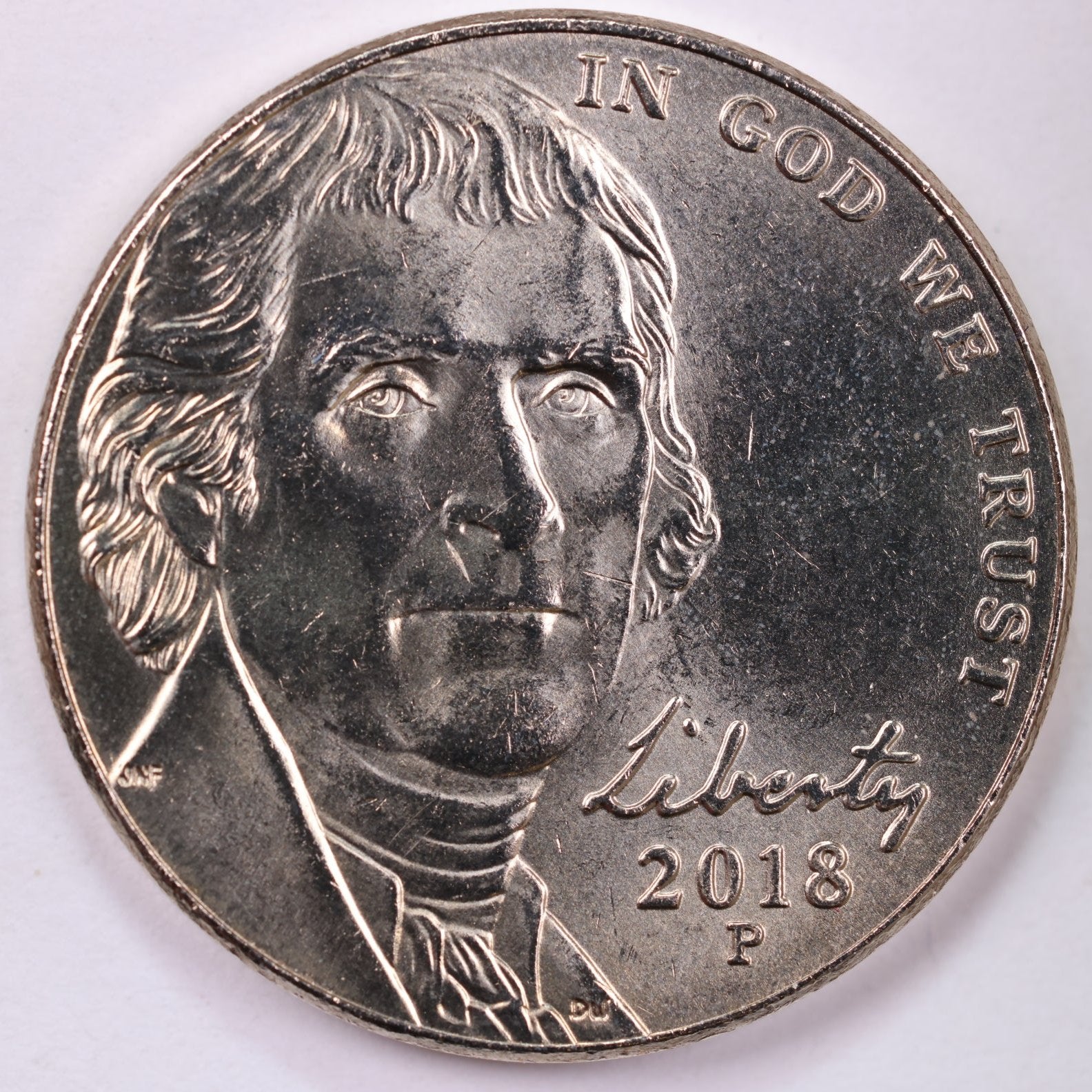 2018-P Jefferson Nickel, Uncirculated coin, Store #UN018P