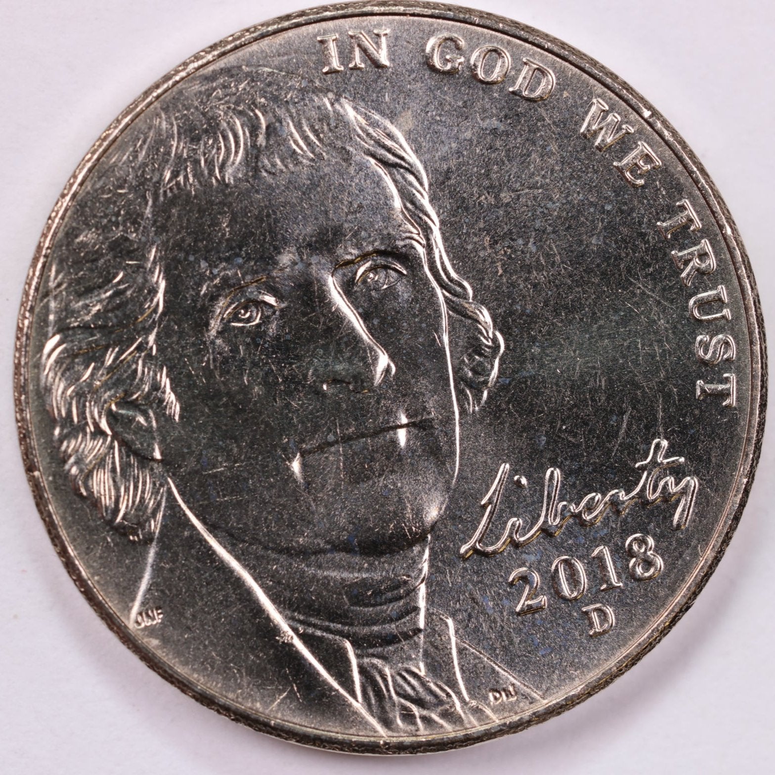 2018-D Jefferson Nickel, Uncirculated coin, Store #UN018D