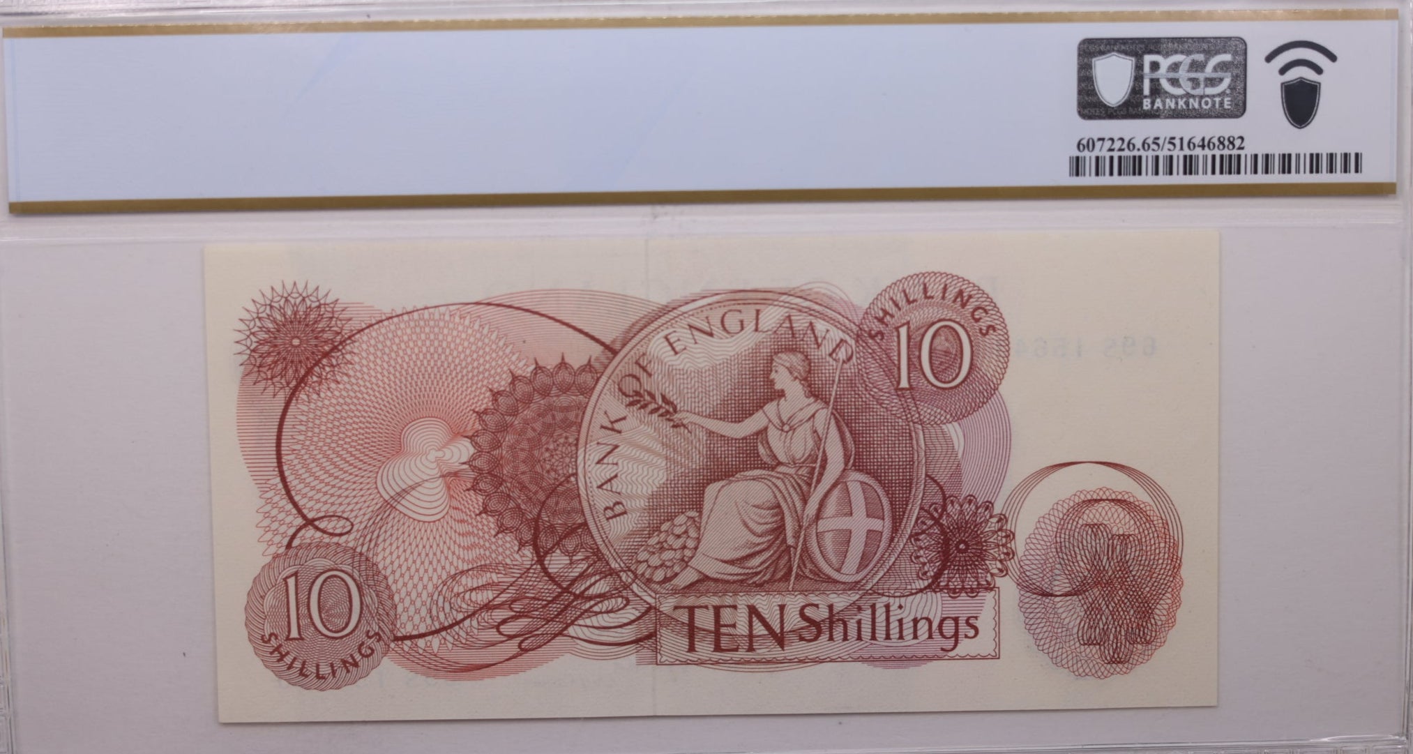 1967 10 Shillings, Great Britain., PCGS CU-65 PPQ., Store #GWC028