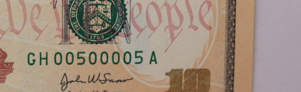 2004A $10 Federal Reserve Note. PCGS Graded CU-65 PPQ. Store Sale #GFRB052