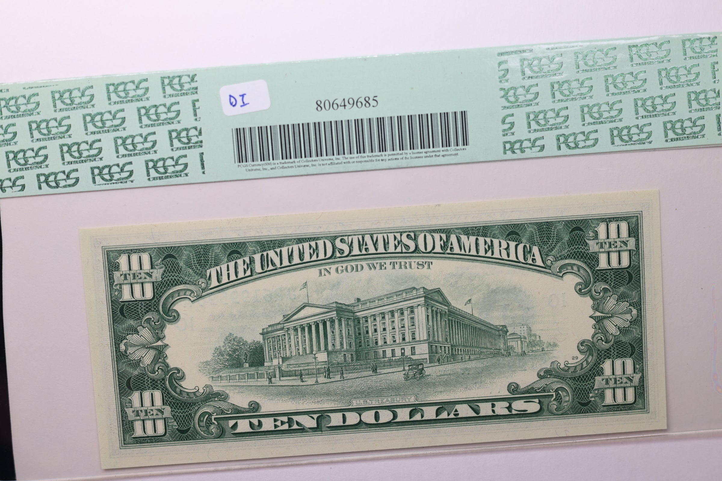 1963A $10 Federal Reserve Note, PCGS 64 PPQ, Store Sale #GFRB030