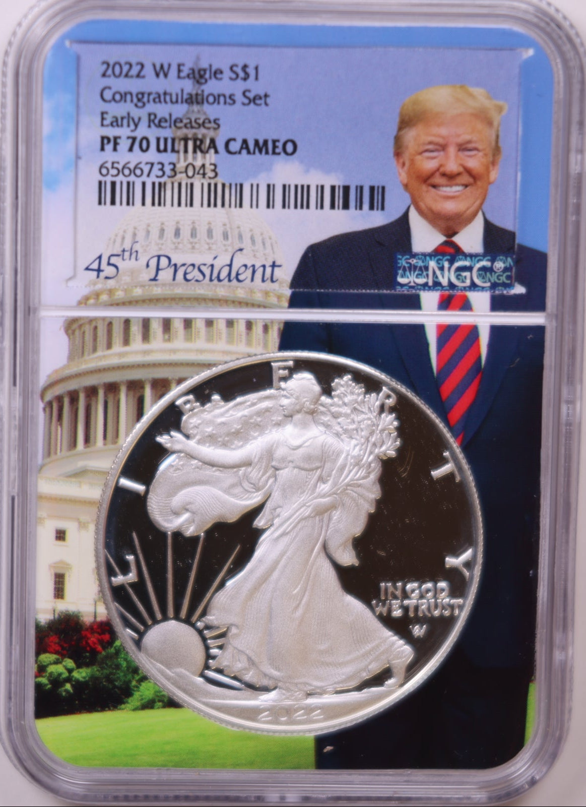 2022-W American Silver Eagle, Ultra Cameo, Early Releases, NGC PF-70, Store#AE0369