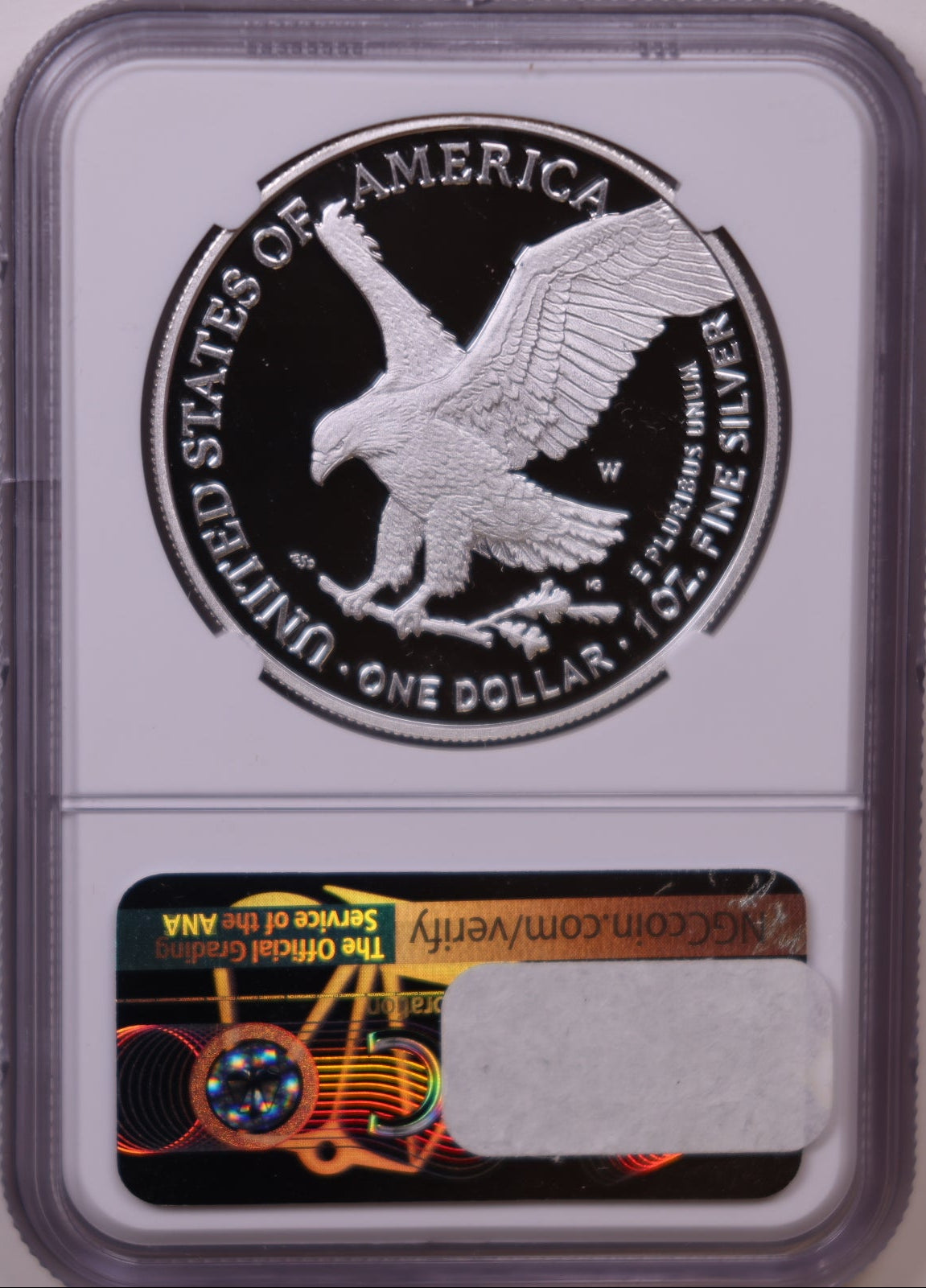 2021-W American Silver Eagle, Eagle Landing T-2, Ultra Cameo, NGC PF-70, Store#AE0373