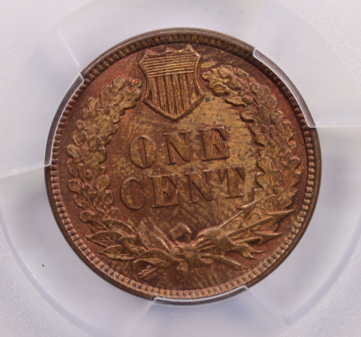 1890 Indian Head Cents., PCGS Graded MS-64 R/B., Store #CT0523