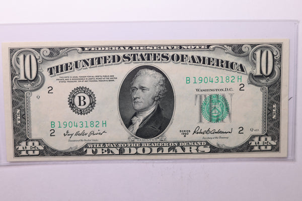 1950B $10 Federal Reserve Note. Crisp Uncirculated., Store Sale #035051
