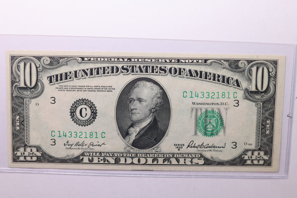 1950-B $10 Federal Reserve Note. Crisp Uncirculated., Store Sale #035054
