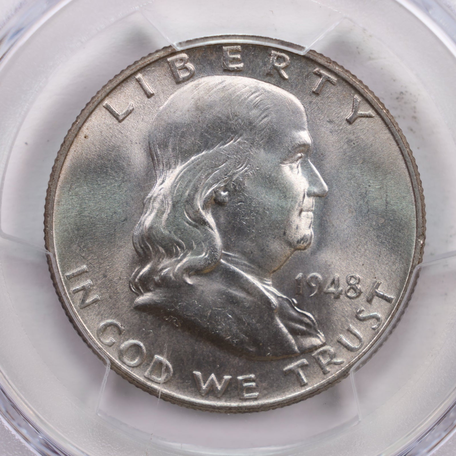 1948 Franklin Half Dollar., PCGS MS-65, Full Bell Line., Store #GHR012