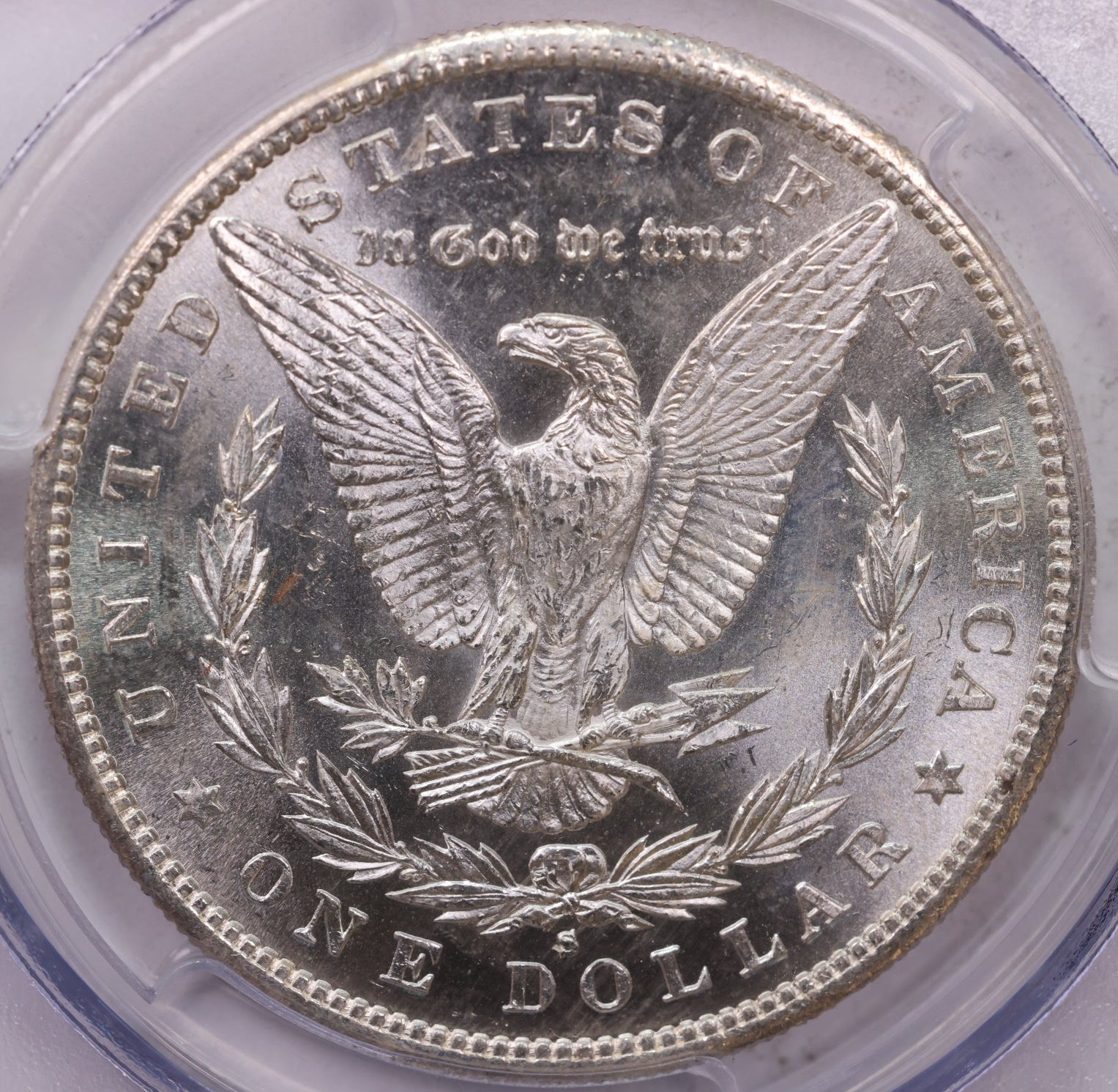 1889-S Morgan Silver Dollar, 'Hard Date' PCGS MS-65, Store #DR0588.