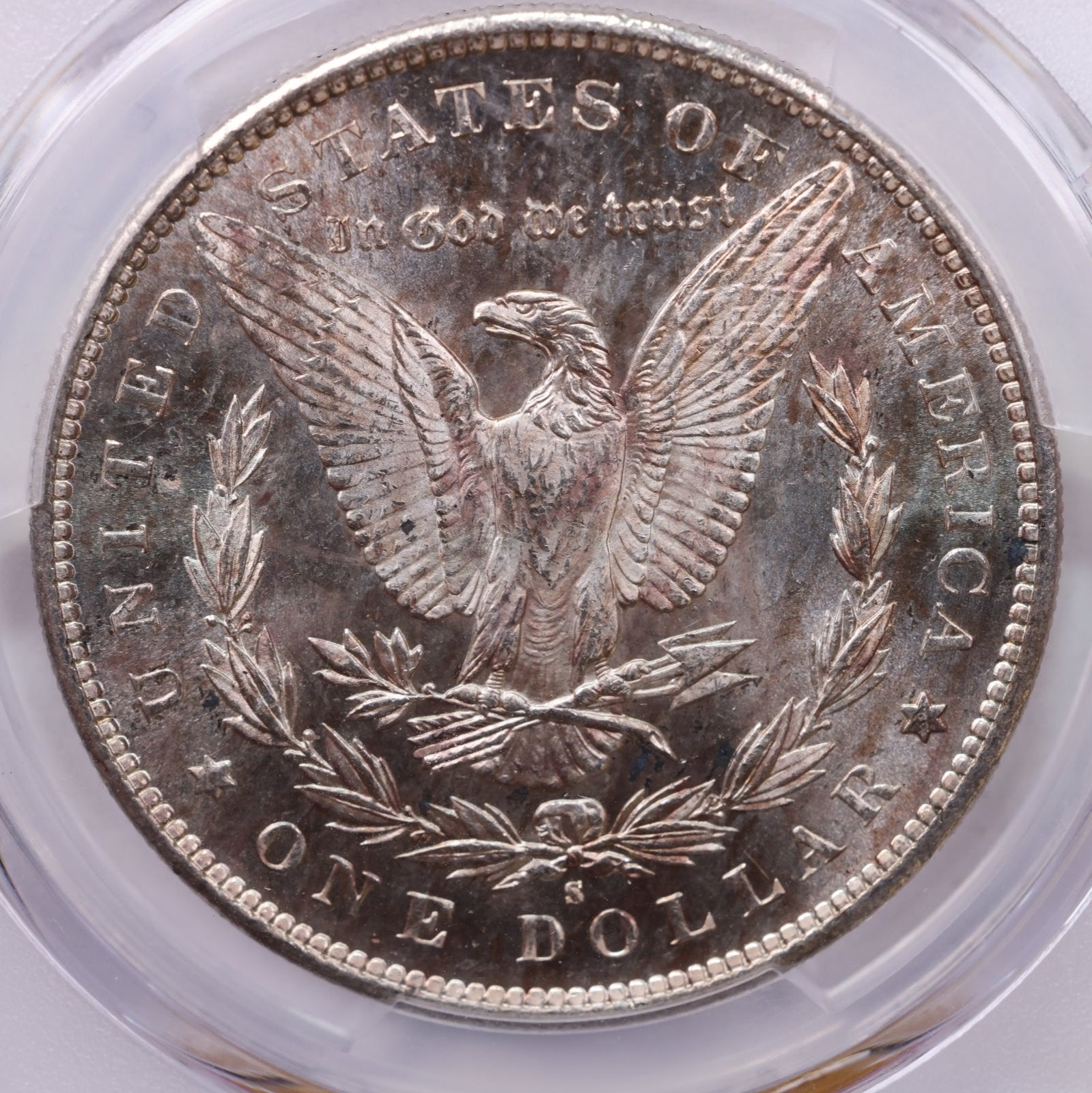 1890-S Morgan Silver Dollar., PCGS MS-64., Store #1759