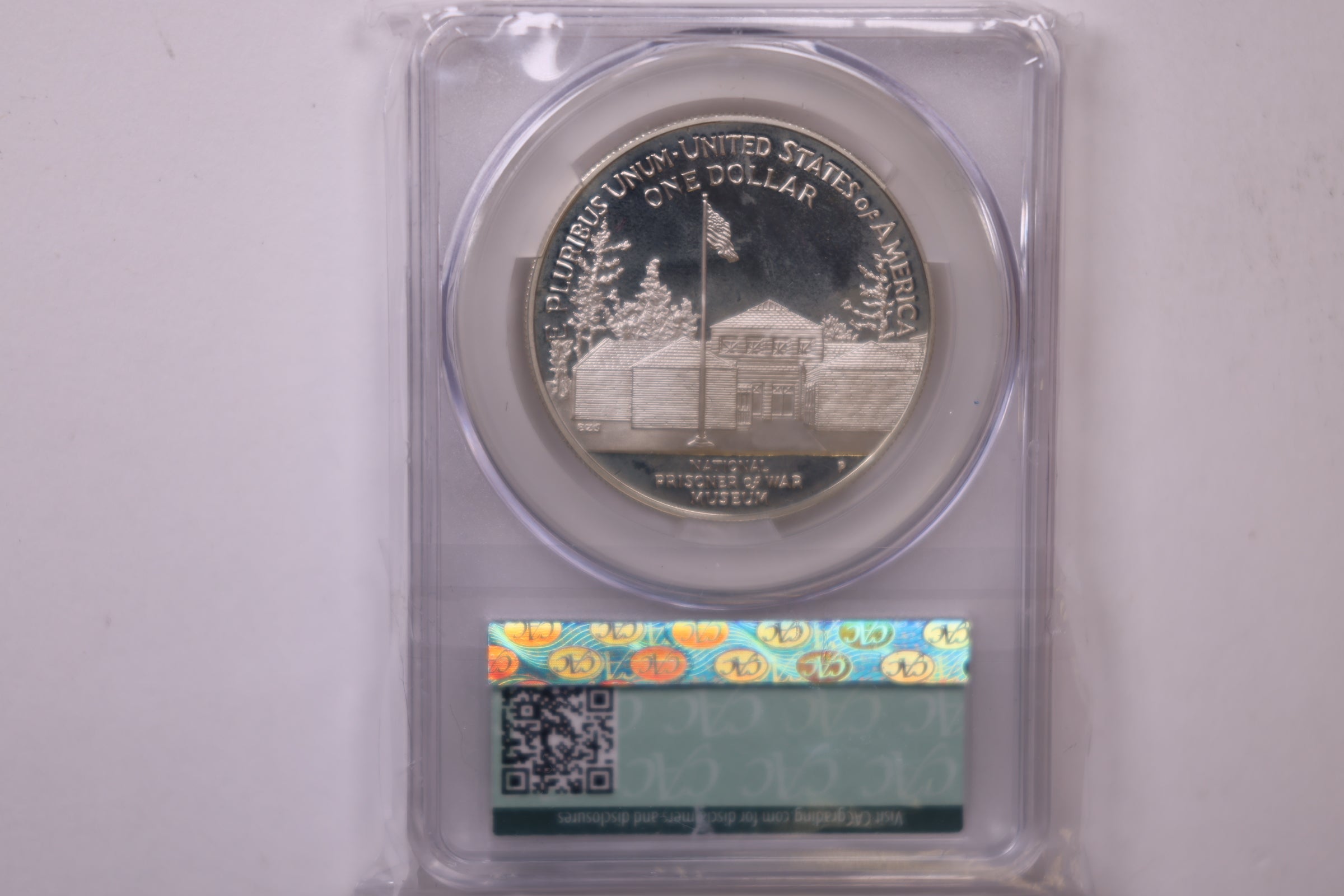 1994-P U.S. Prisoner of War Museum Silver Dollar, CAC PR-66 Cameo, Store #GMC356