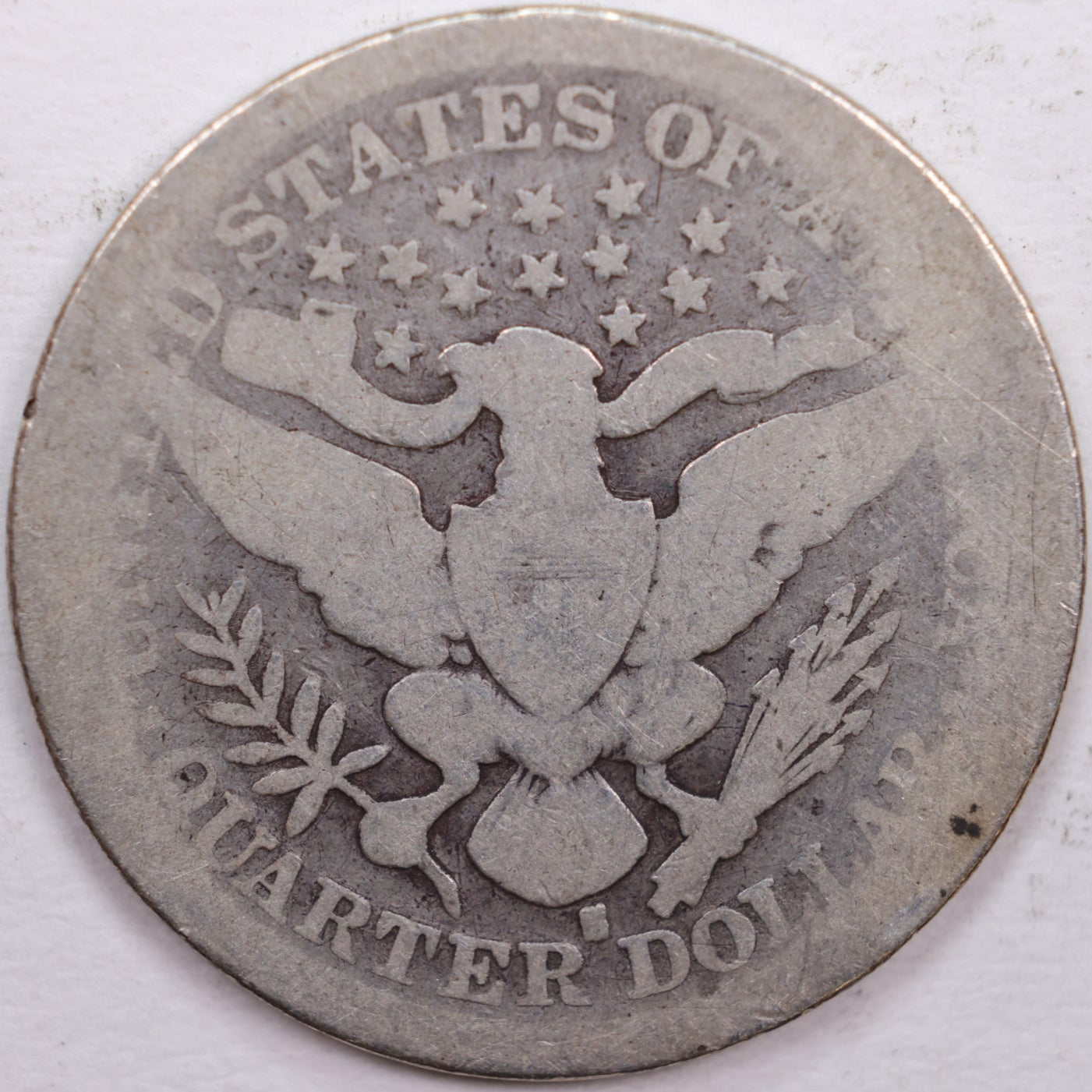 1893-S Barber Silver Quarter, Fair Circulated Coin, Store #QR0340