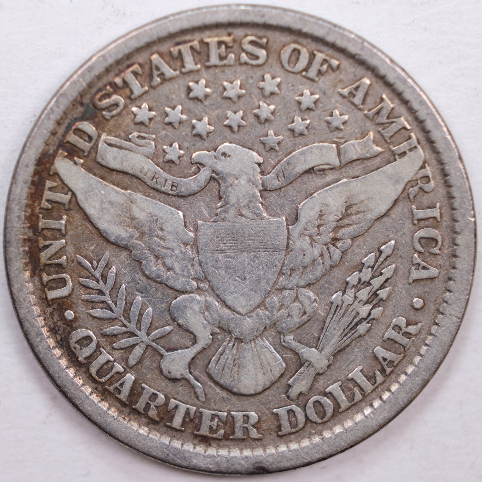 1897 Barber Silver Quarter, Fine Circulated Coin, Store #QR0354.