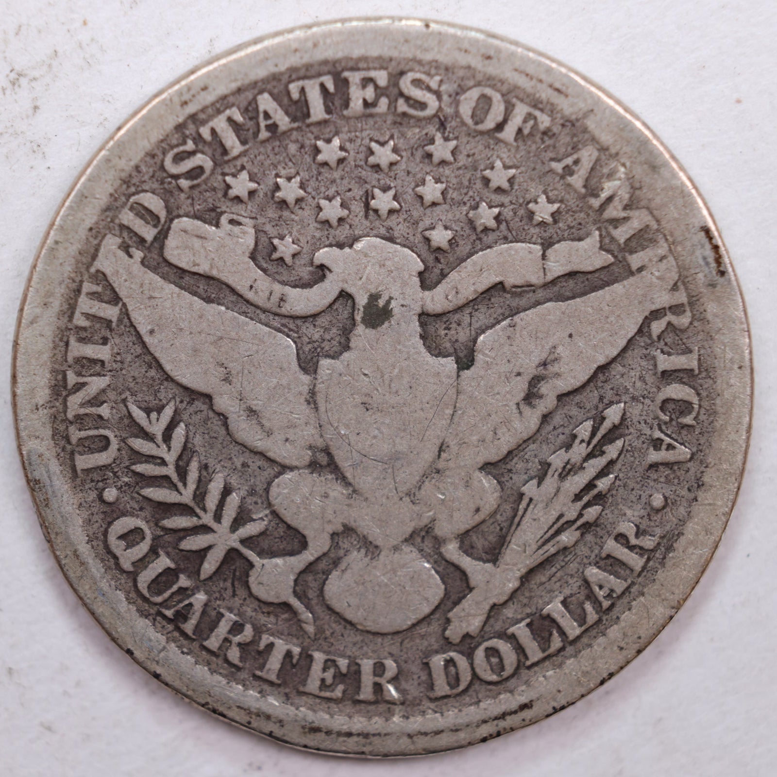 1898 Barber Silver Quarter, Very Good Circulated Coin, Store #QR0363