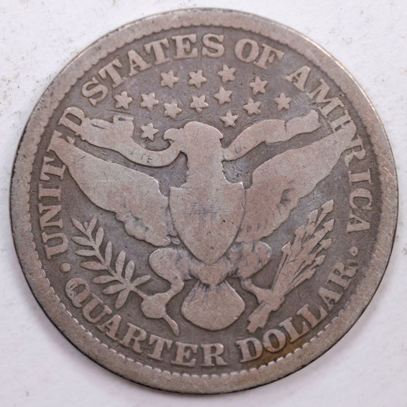 1899 Barber Silver Quarter, Good Circulated Coin, Store #QR0389