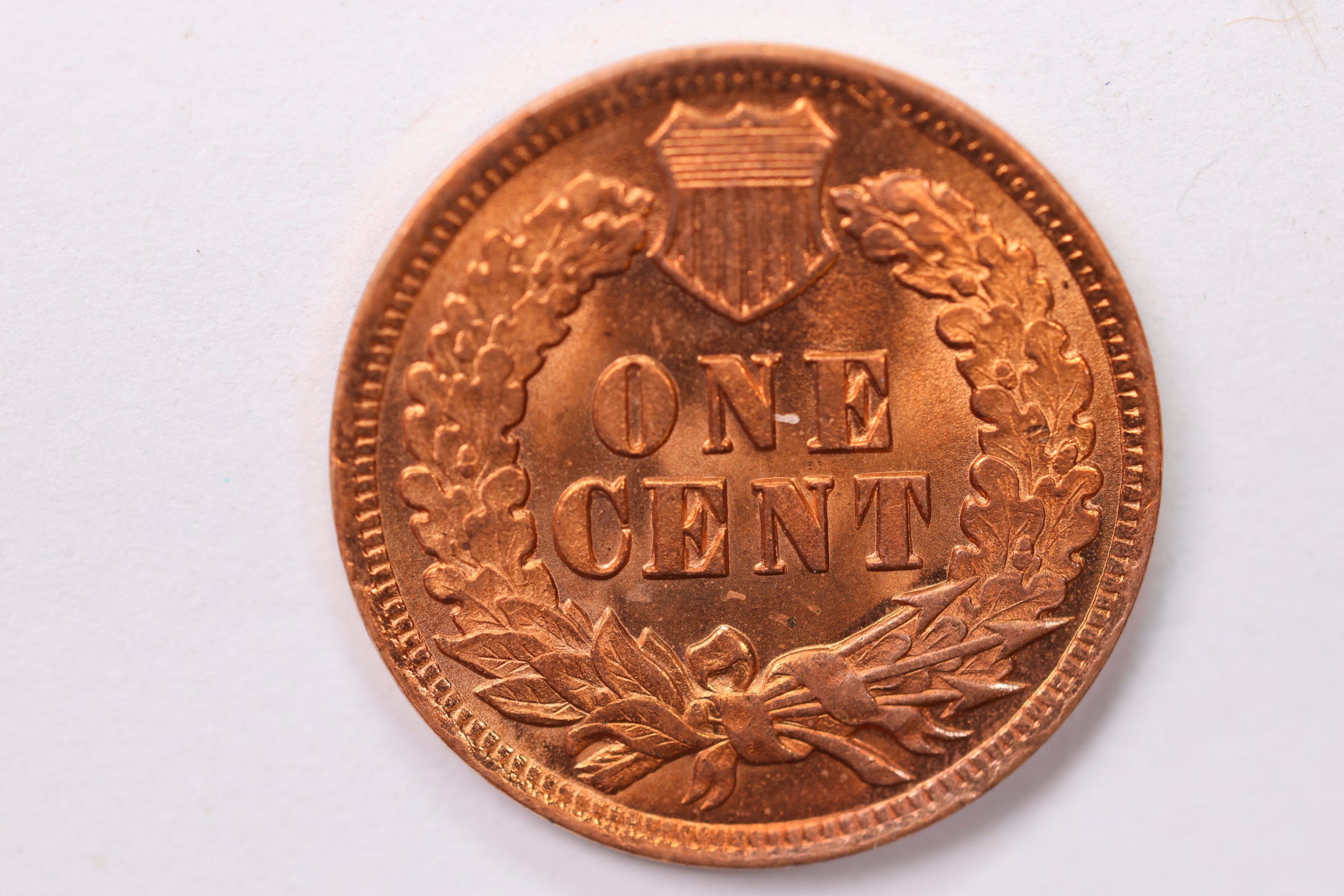 1902 Indian Head Cent., Red Mint State., Uncirculated Coin., STORE #1882