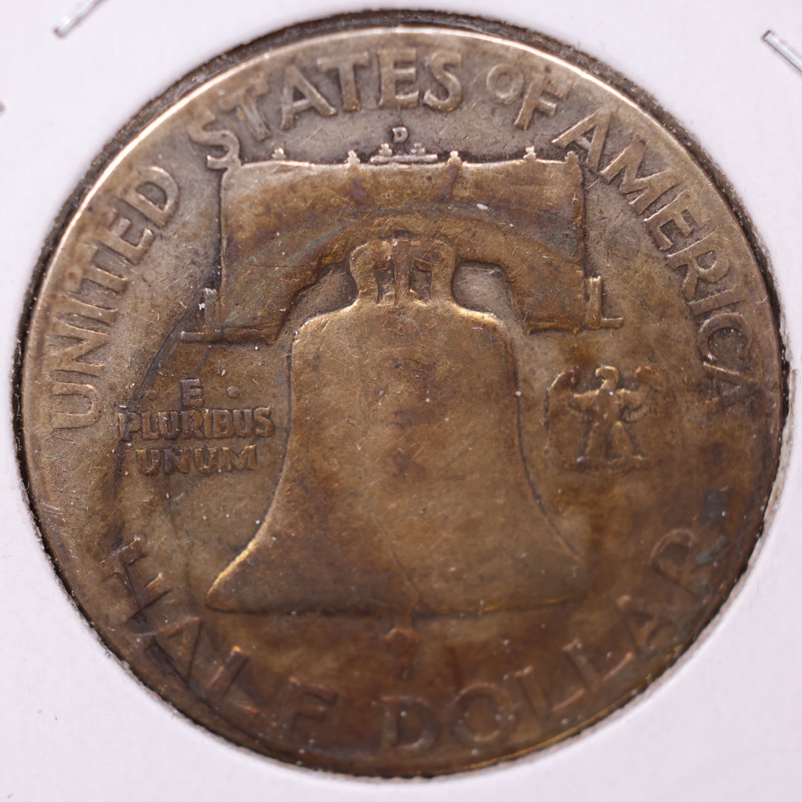 1948-D Ben Franklin Half Dollar, Very Good Circulated Coin. Store #HR1463