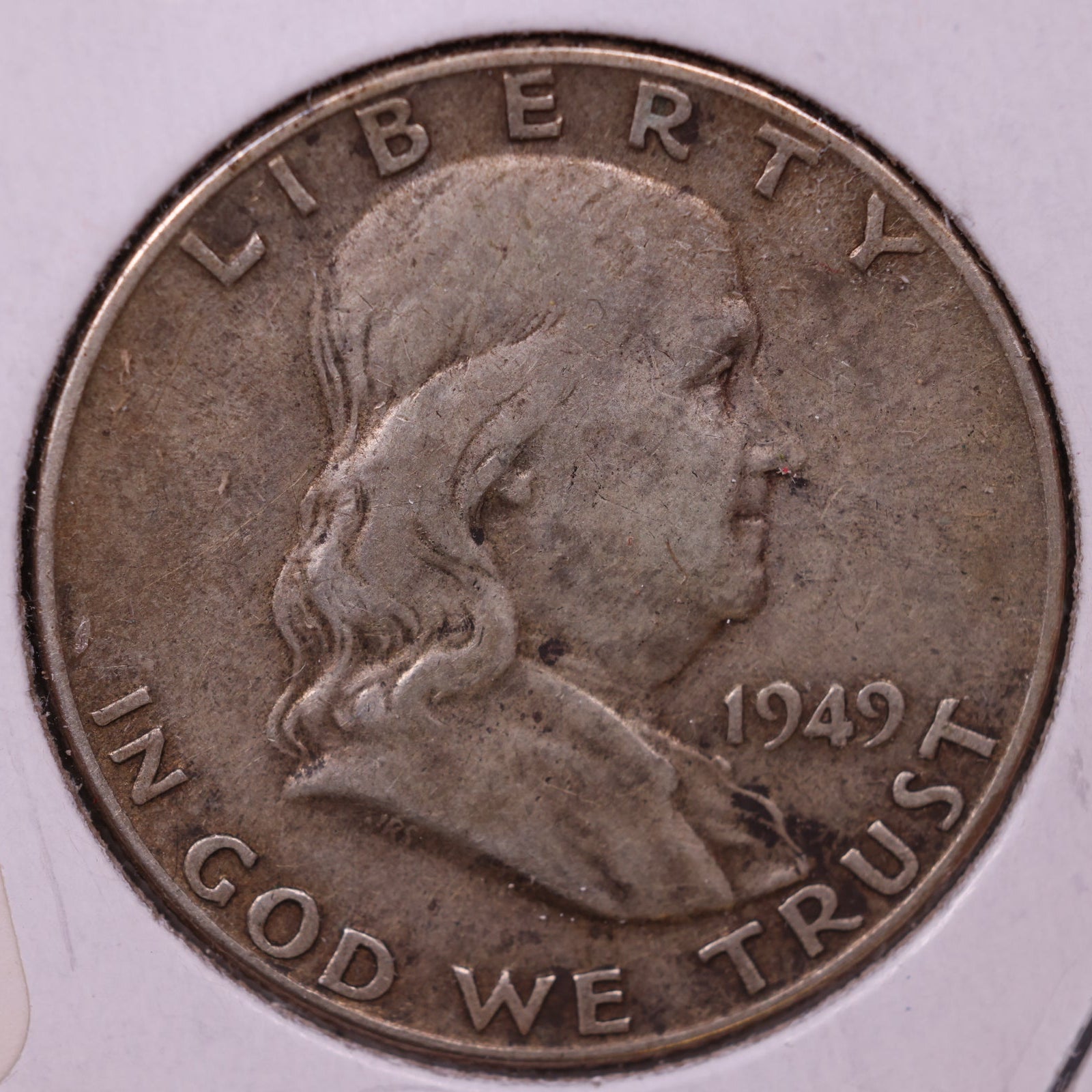 1949 Ben Franklin Half Dollar, Very Fine Circulated Coin, Store #HR1470