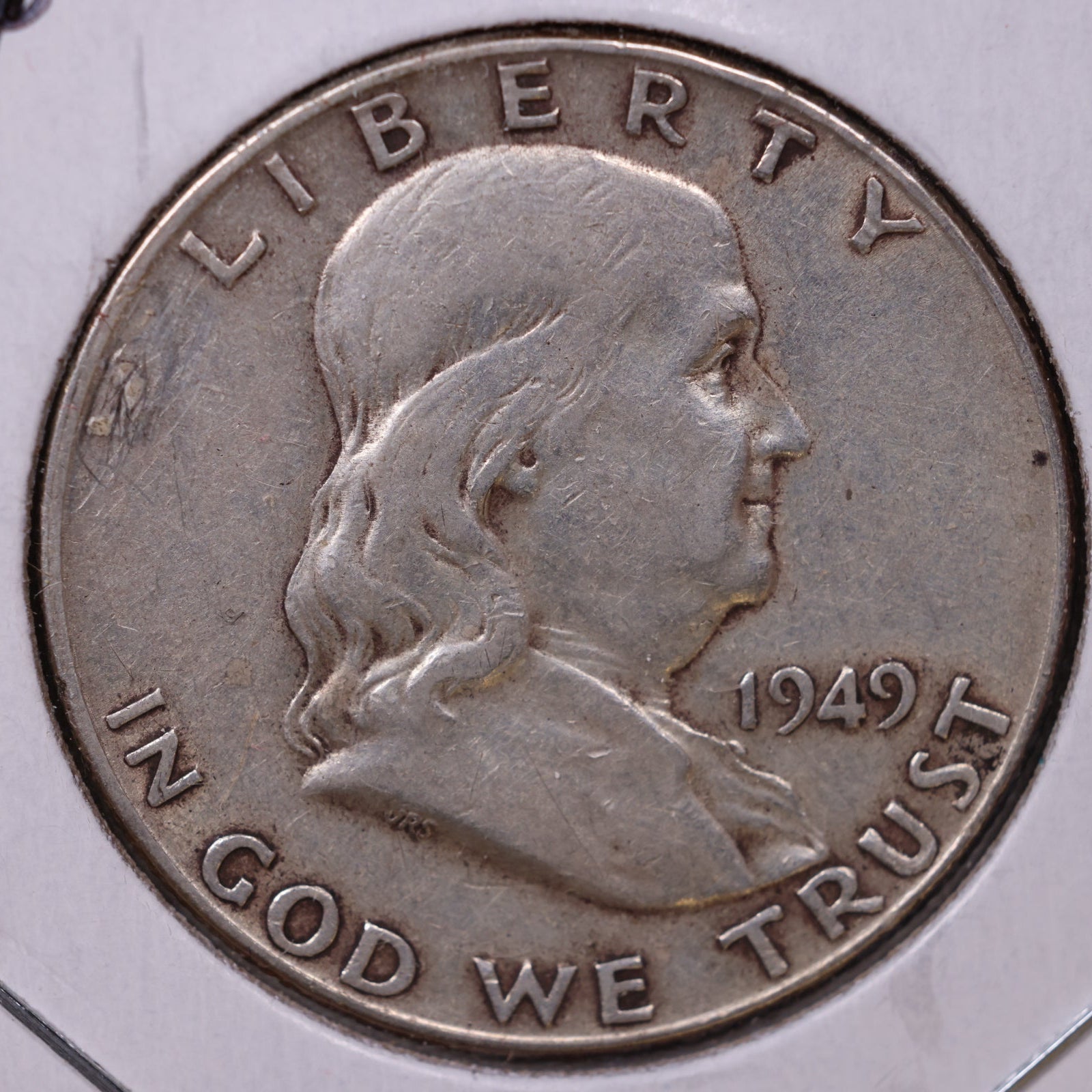 1949 Ben Franklin Half Dollar, Very Fine Circulated Coin, Store #HR1473