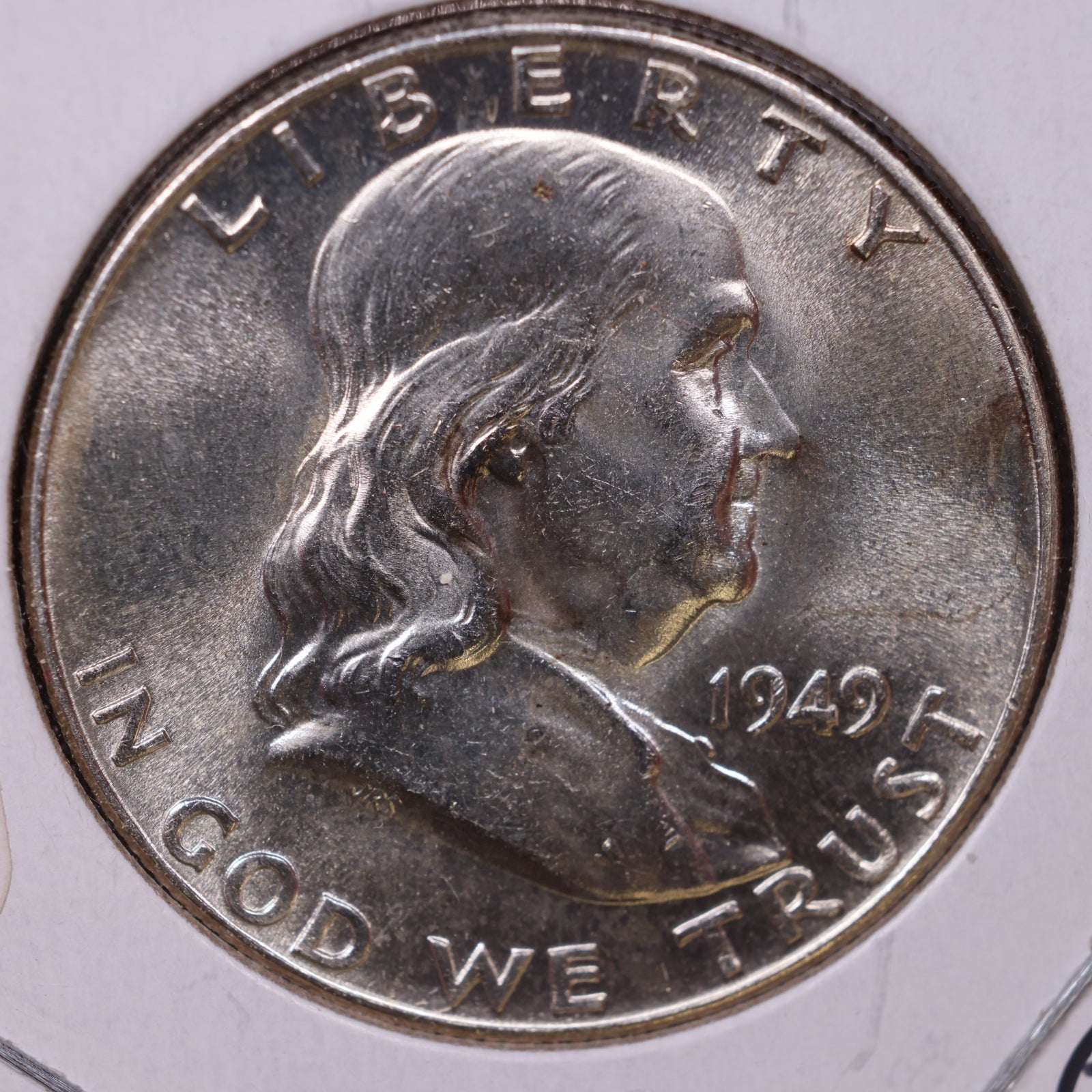 1949 Ben Franklin Half Dollar, Mint State Uncirculated Coin, Store #HR1478