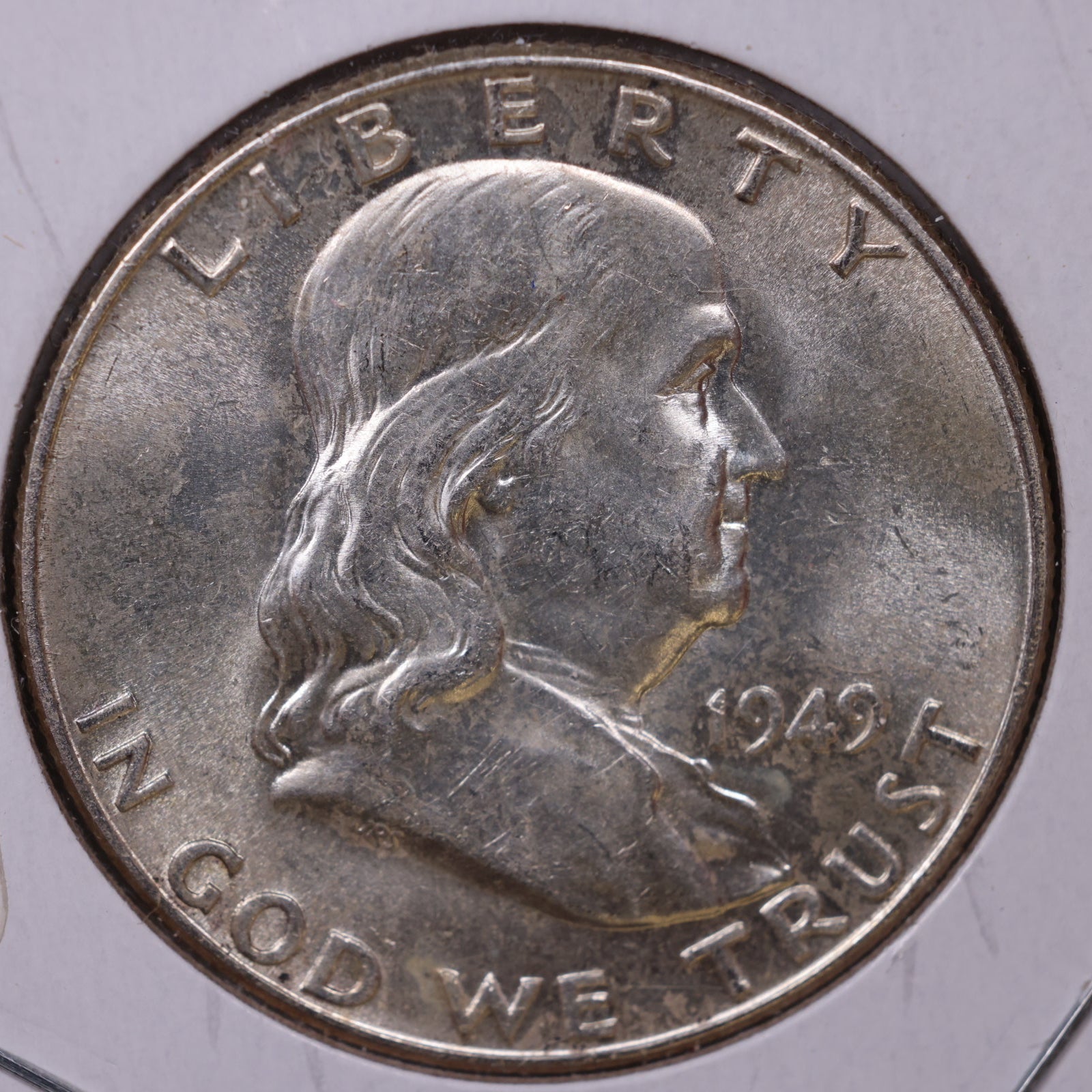 1949 Ben Franklin Half Dollar, Mint State Uncirculated Coin, Store #HR1479