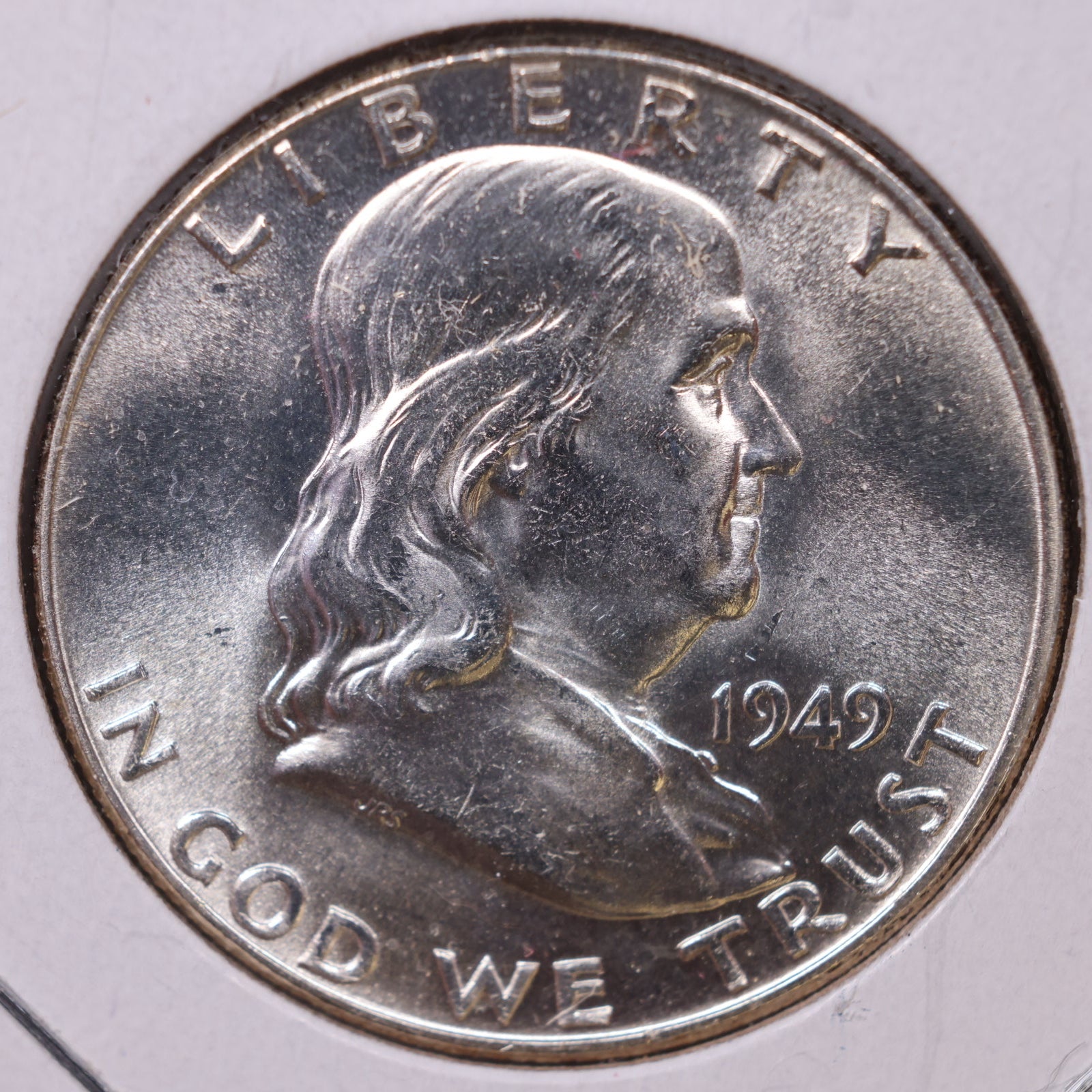 1949 Ben Franklin Half Dollar, Mint State Uncirculated Coin, Store #HR1480