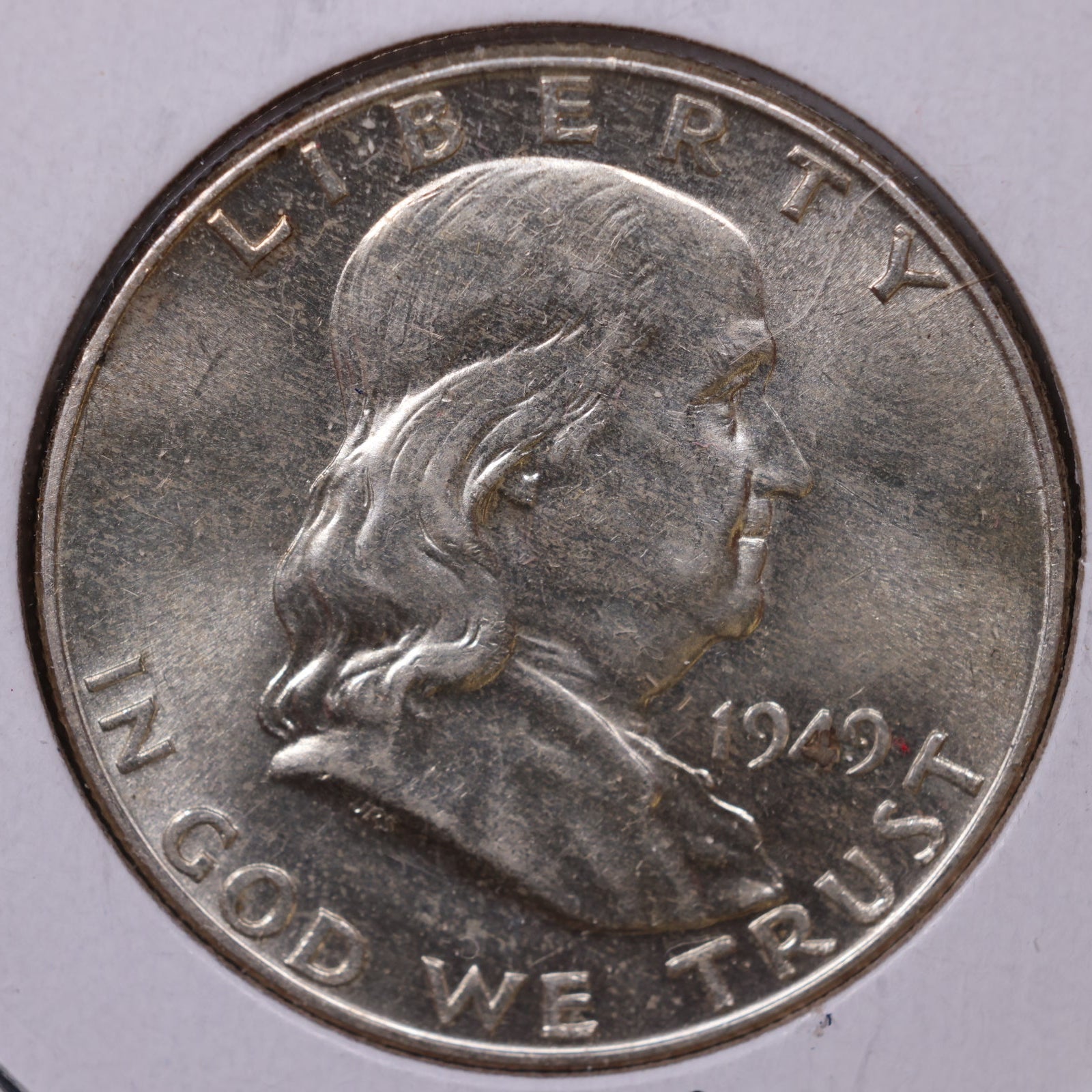 1949 Ben Franklin Half Dollar, Mint State Uncirculated Coin, Store #HR1481
